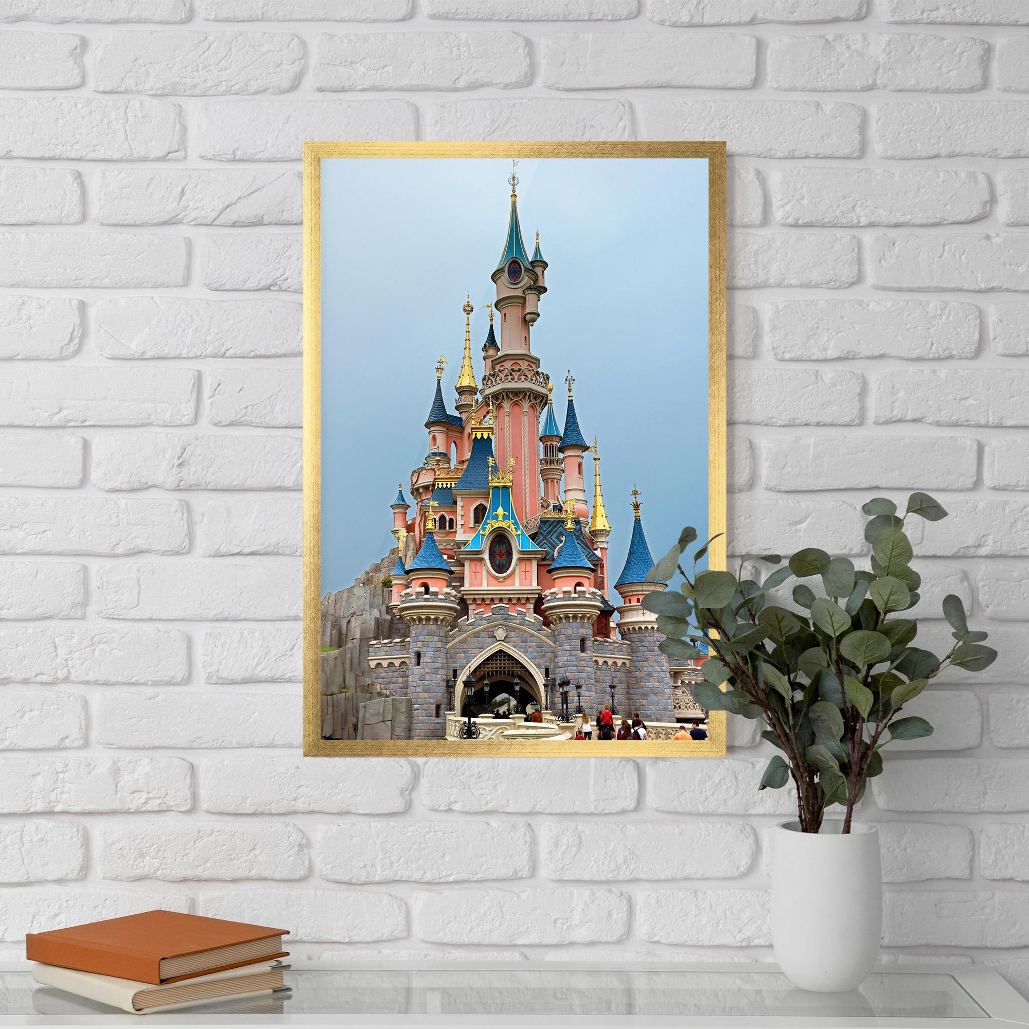 Keretezett Poszter Disneyland Castle mockup 5
