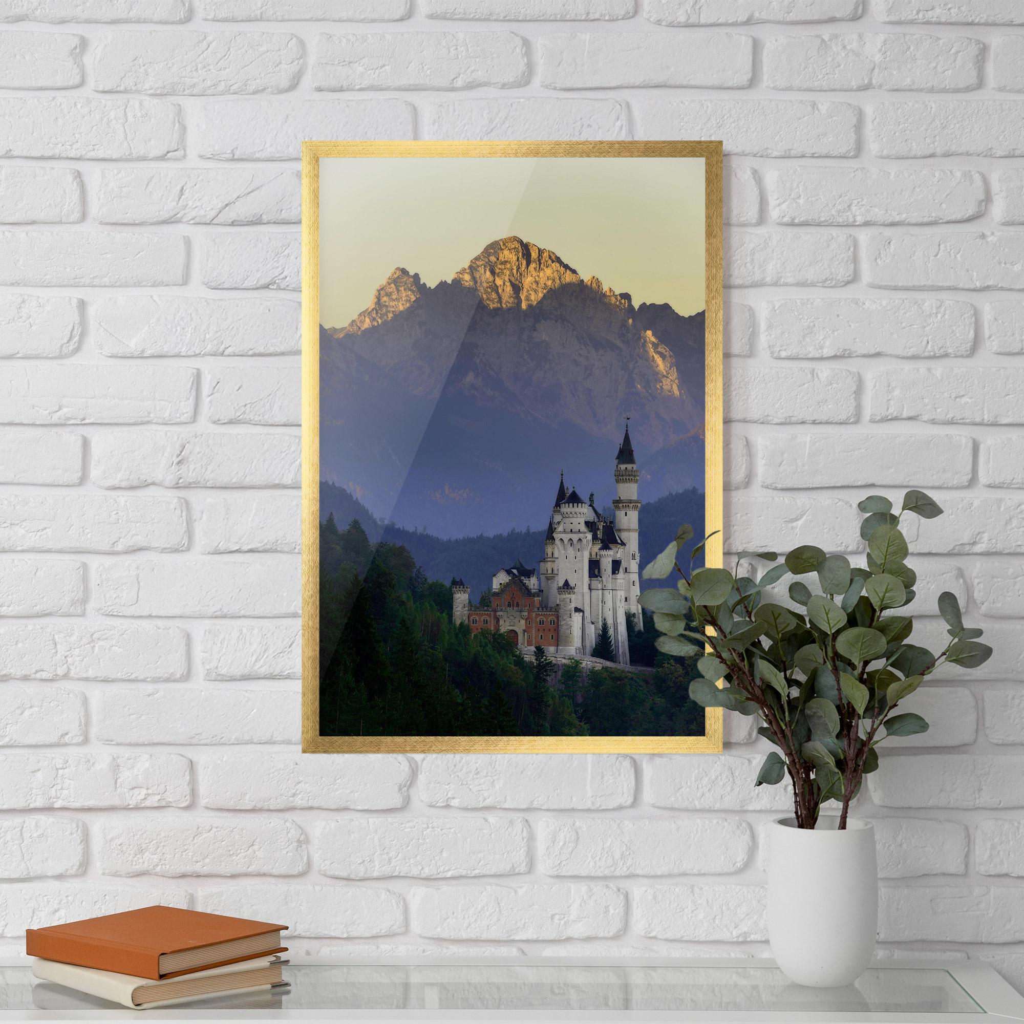 Keretezett Poszter Neuschwanstein Castle mockup 5