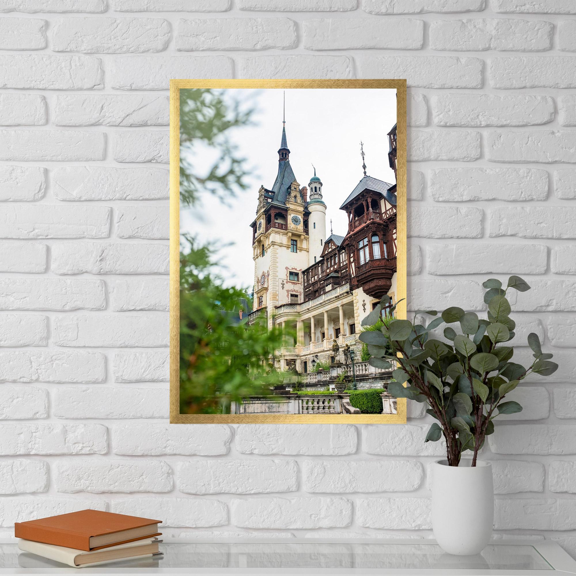 Keretezett Poszter Peles Castle Romania mockup 5