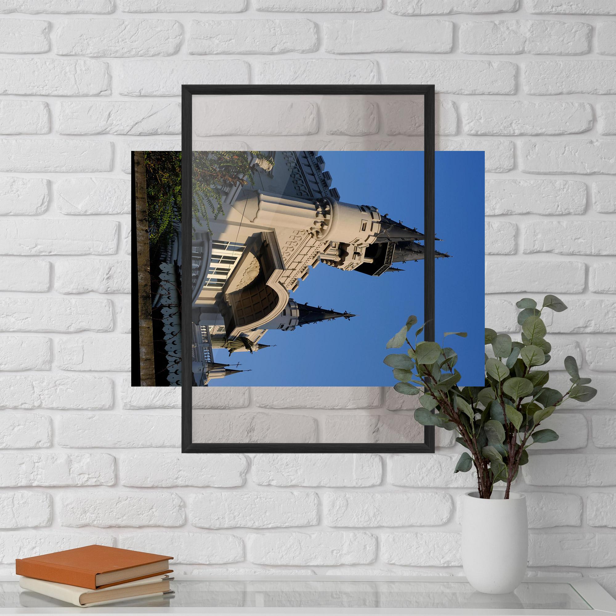 Keretezett Poszter Castle Blue mockup 5