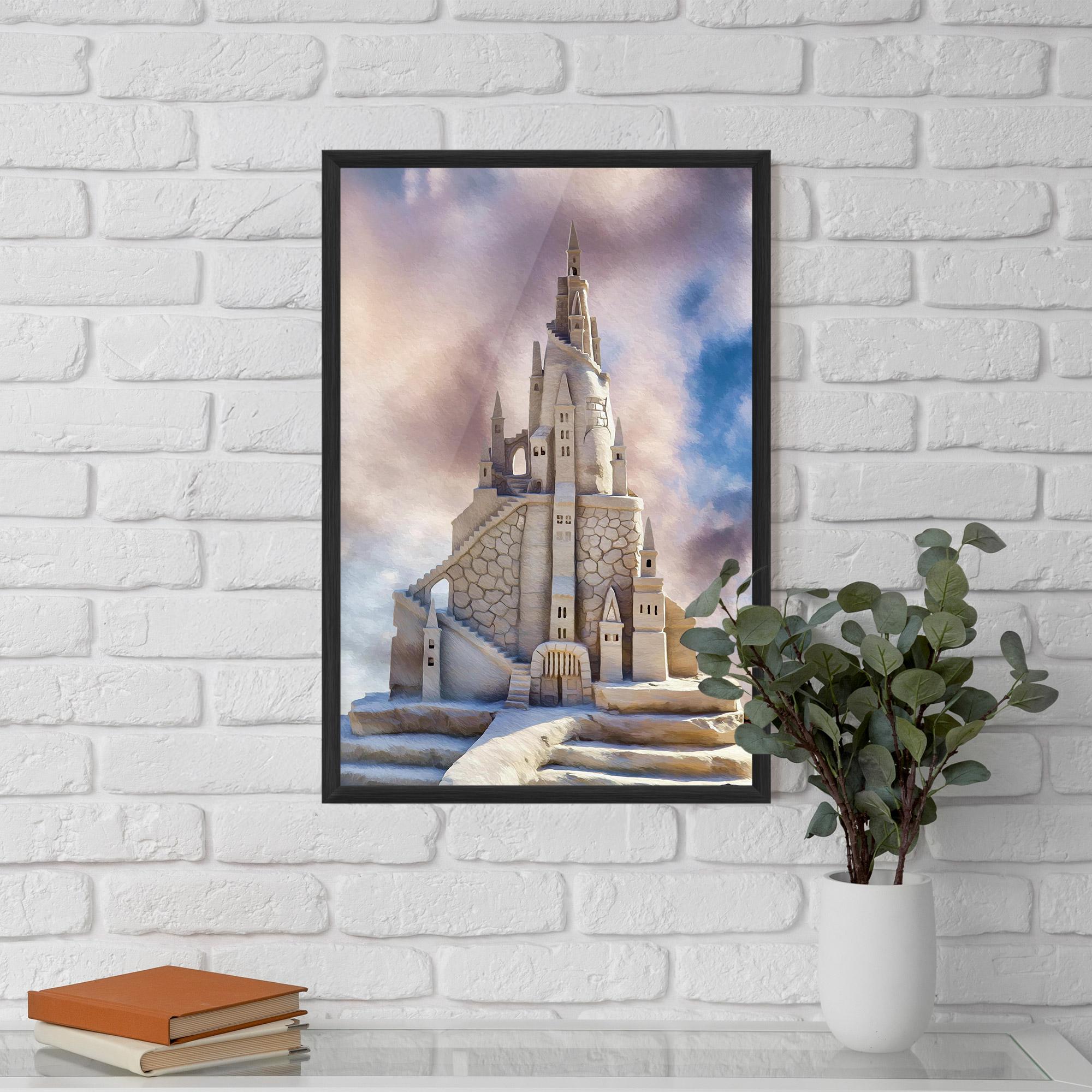 Keretezett Poszter Cream Castle mockup 5