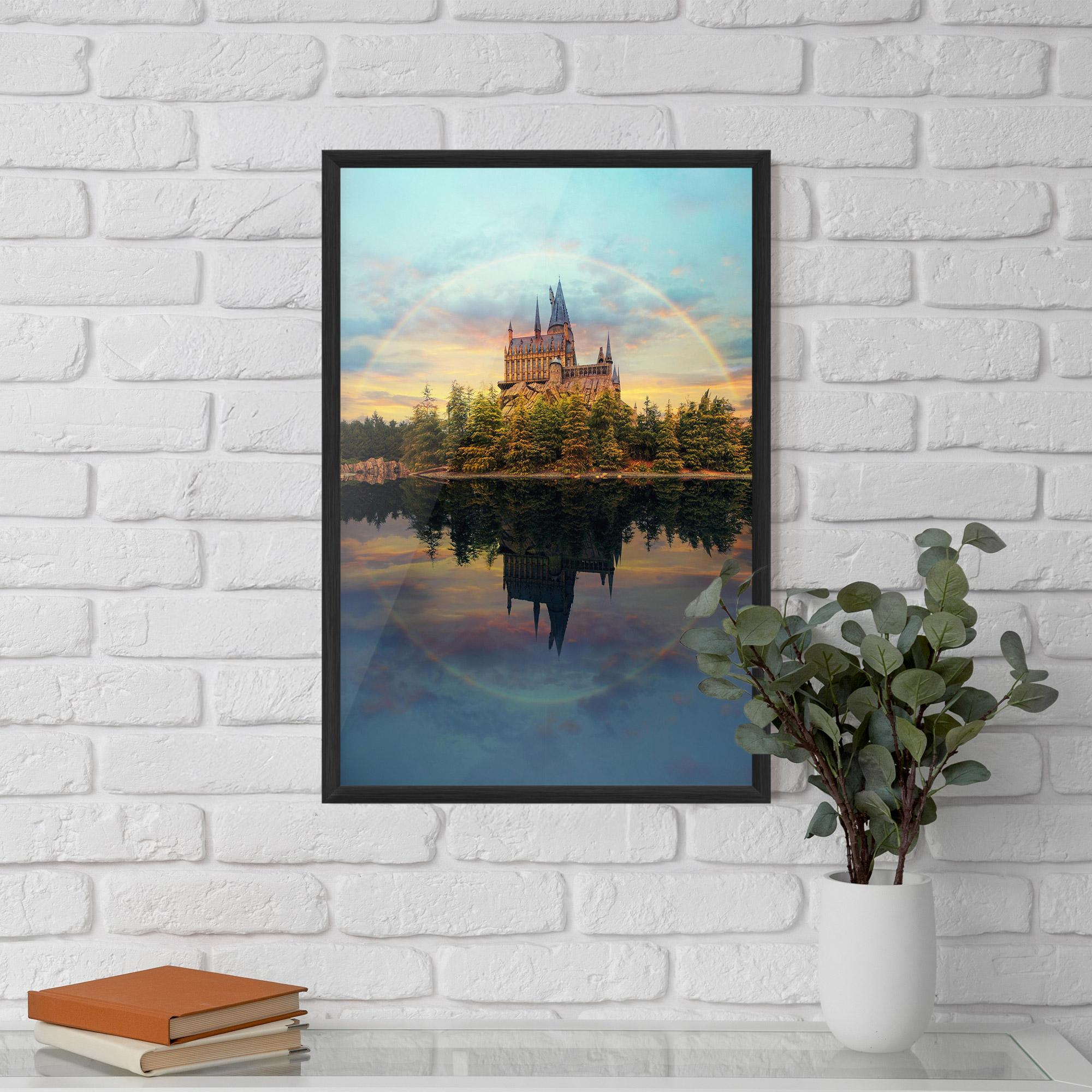 Keretezett Poszter Hogwarts Castle mockup 5