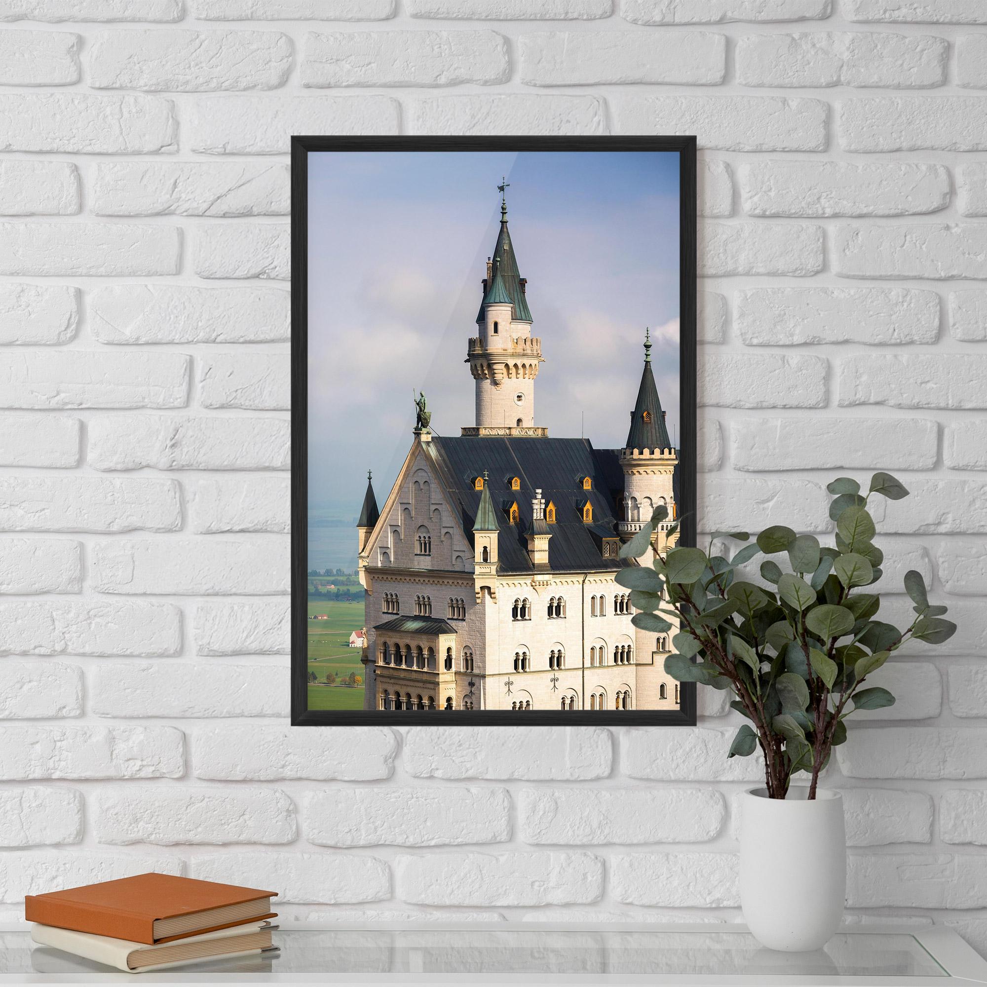 Keretezett Poszter Neuschwanstein Castle View mockup 5