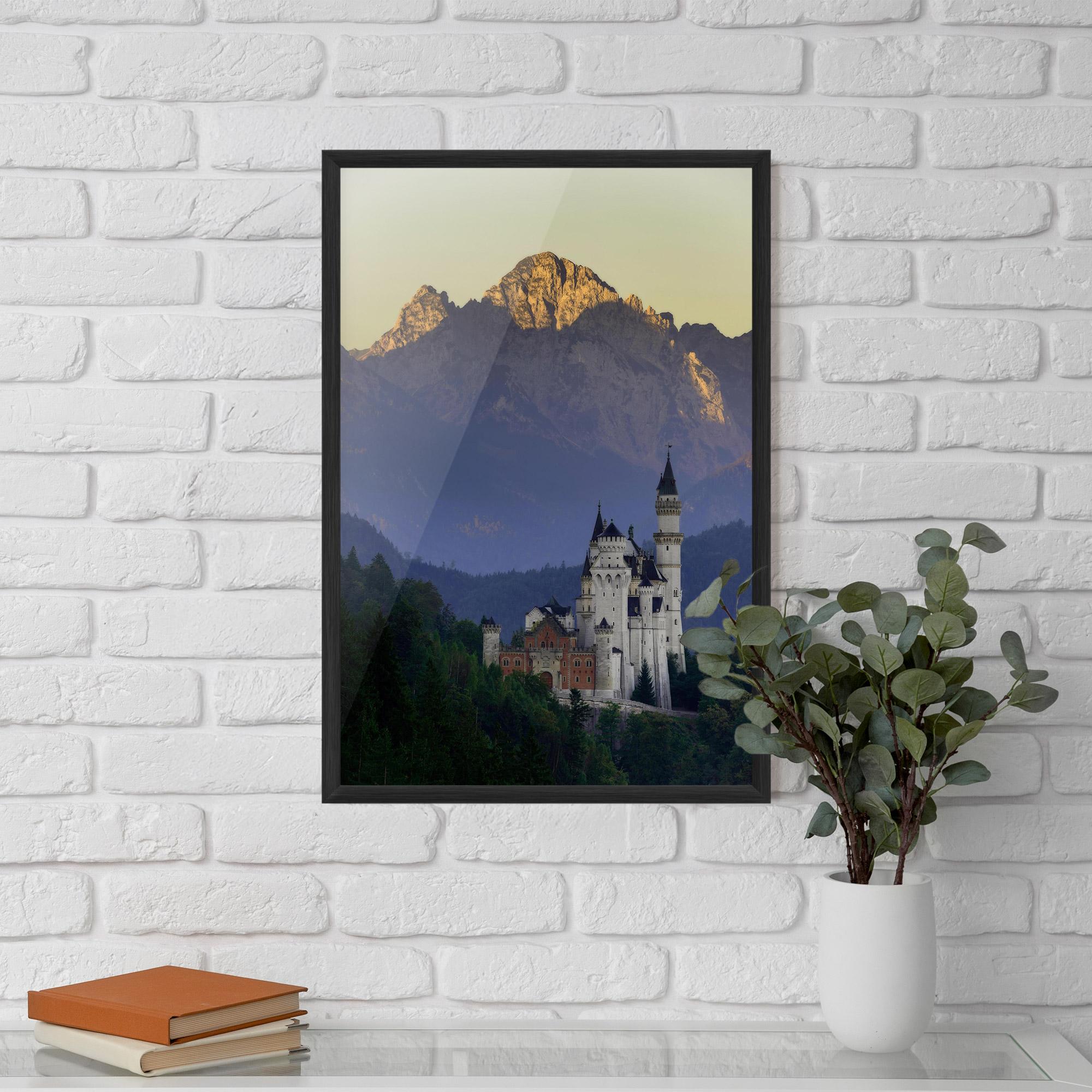 Keretezett Poszter Neuschwanstein Castle mockup 5