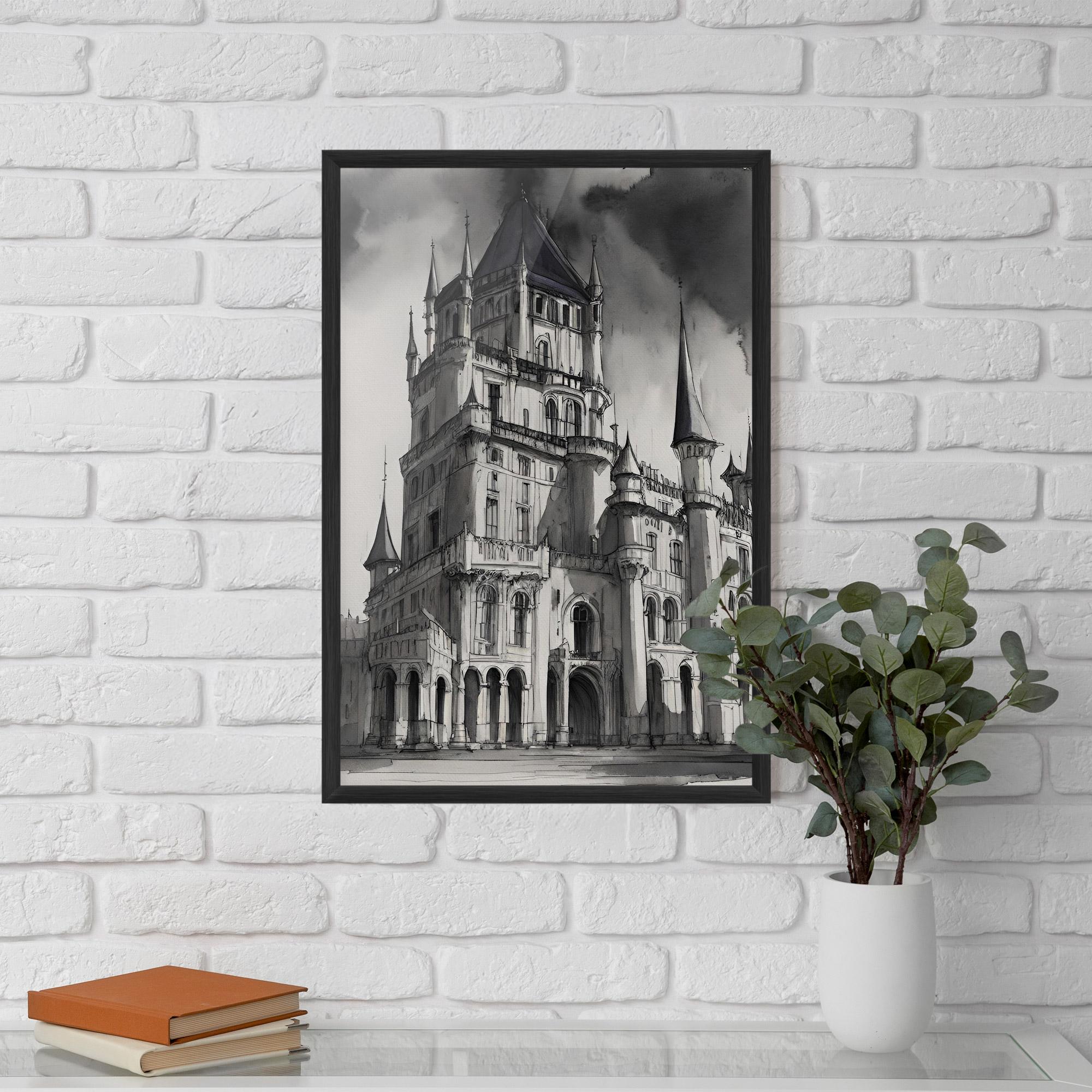 Keretezett Poszter Palace Versailles mockup 5