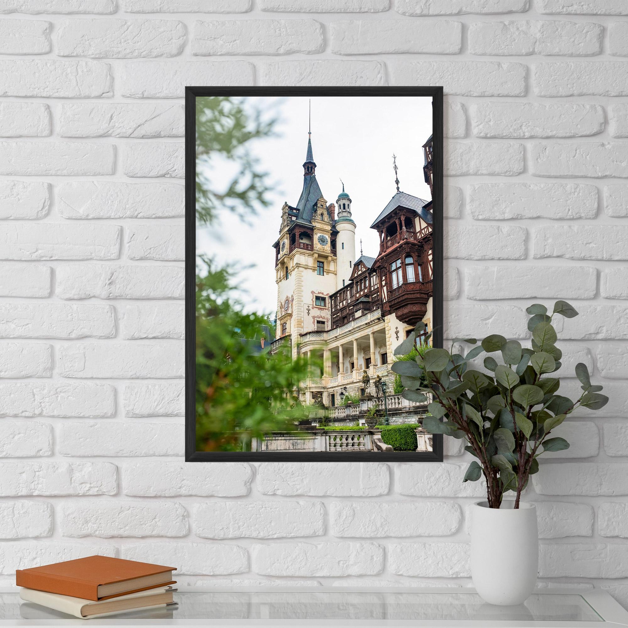 Keretezett Poszter Peles Castle Romania mockup 5