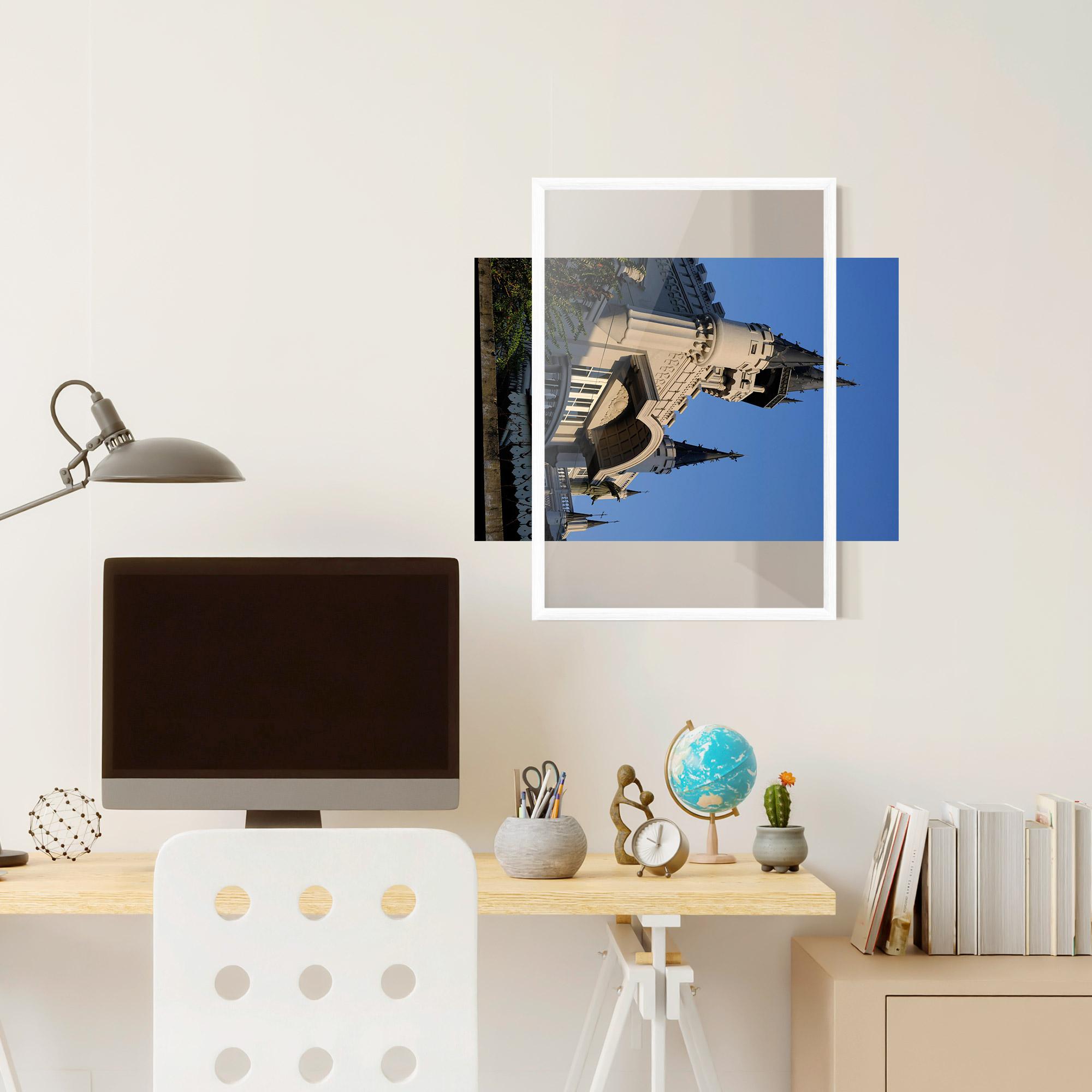 Keretezett Poszter Castle Blue mockup 6