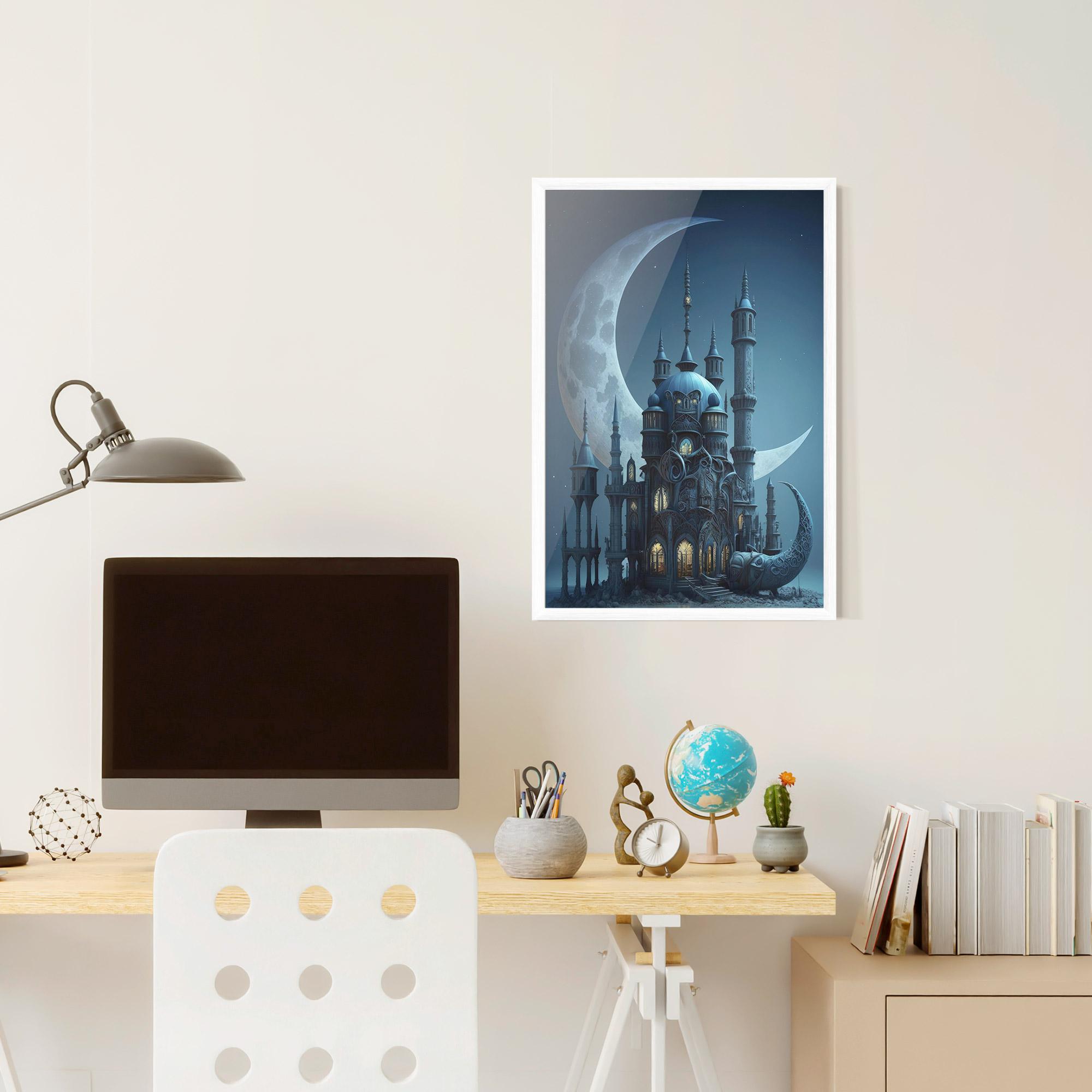 Keretezett Poszter Mosque Moon mockup 6