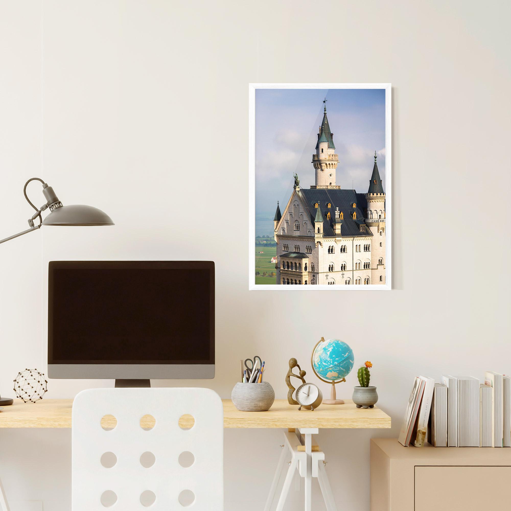 Keretezett Poszter Neuschwanstein Castle View mockup 6