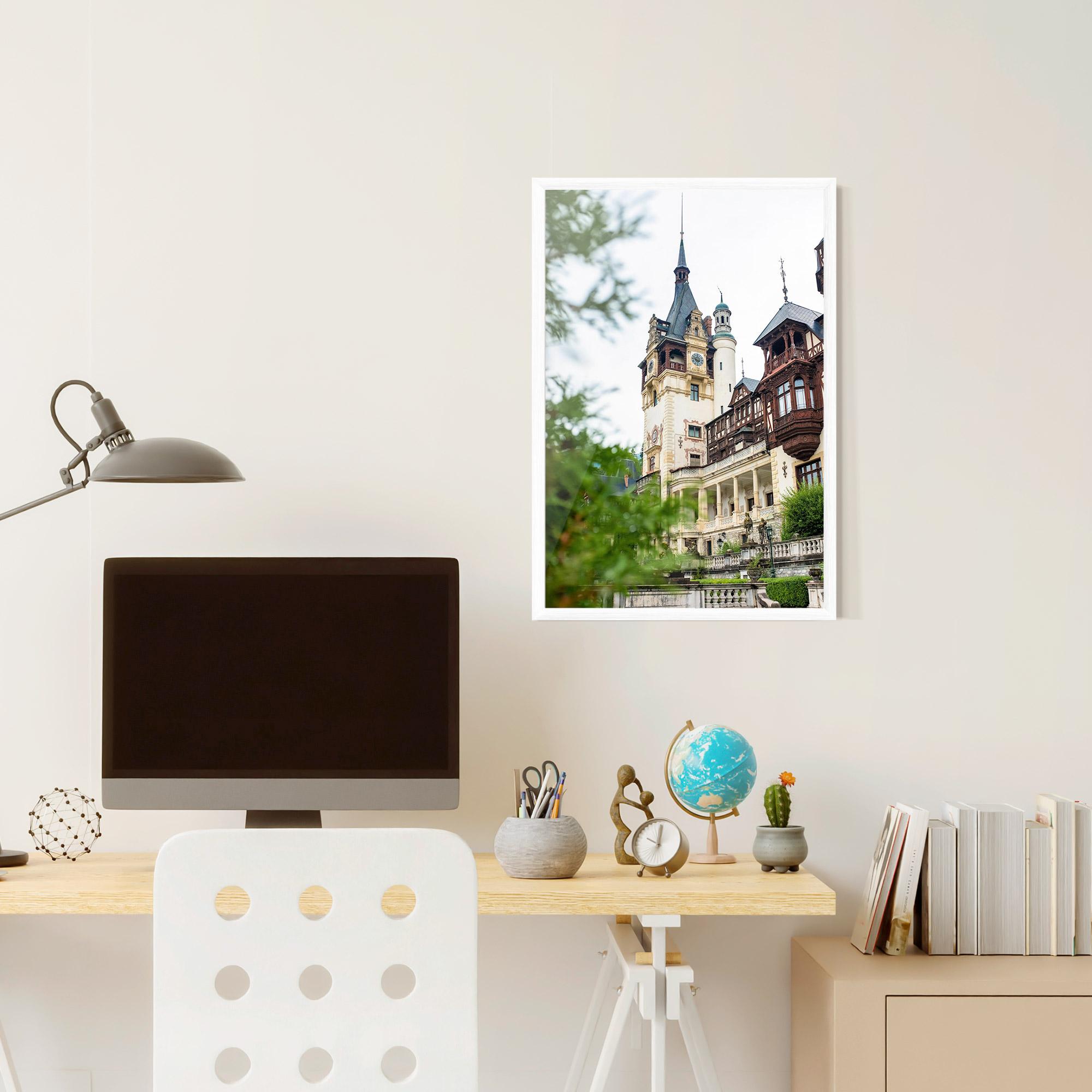 Keretezett Poszter Peles Castle Romania mockup 6