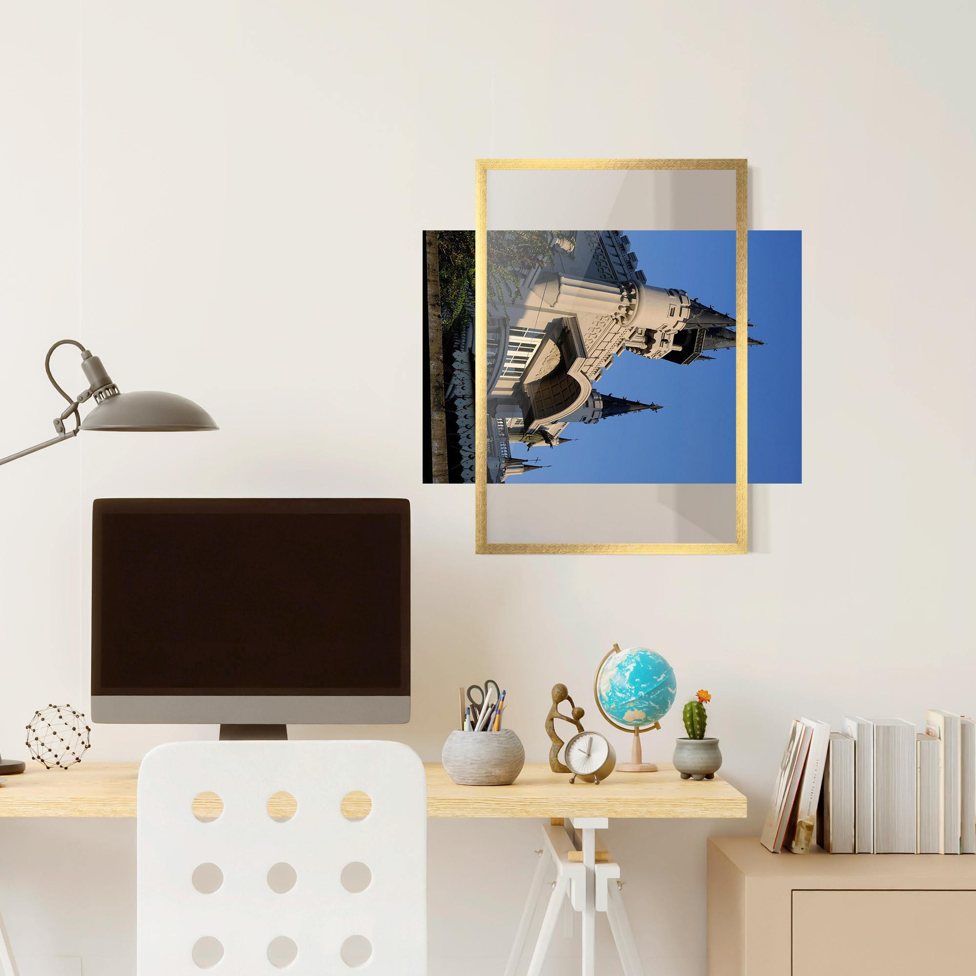 Keretezett Poszter Castle Blue mockup 6