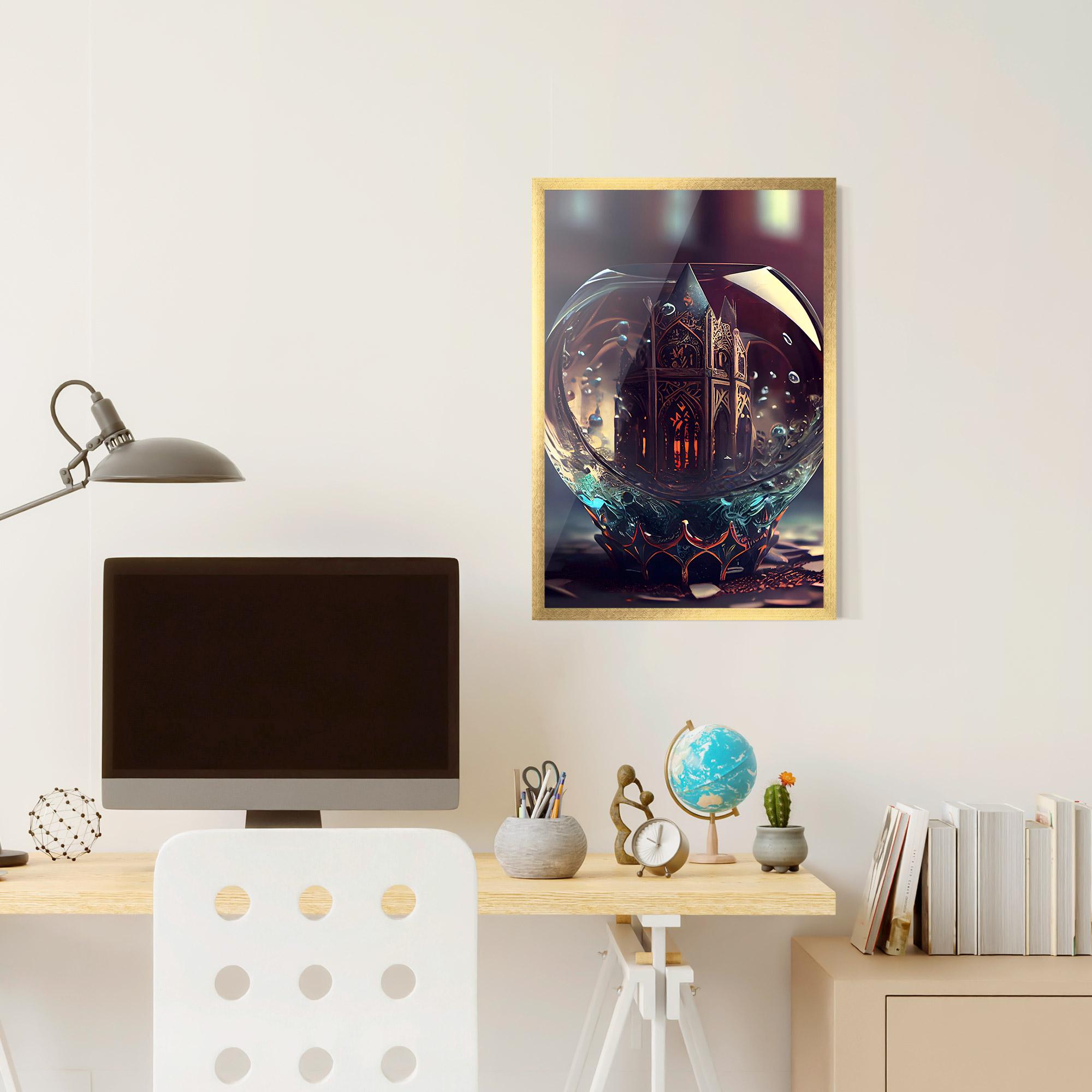 Keretezett Poszter Church Ball mockup 6