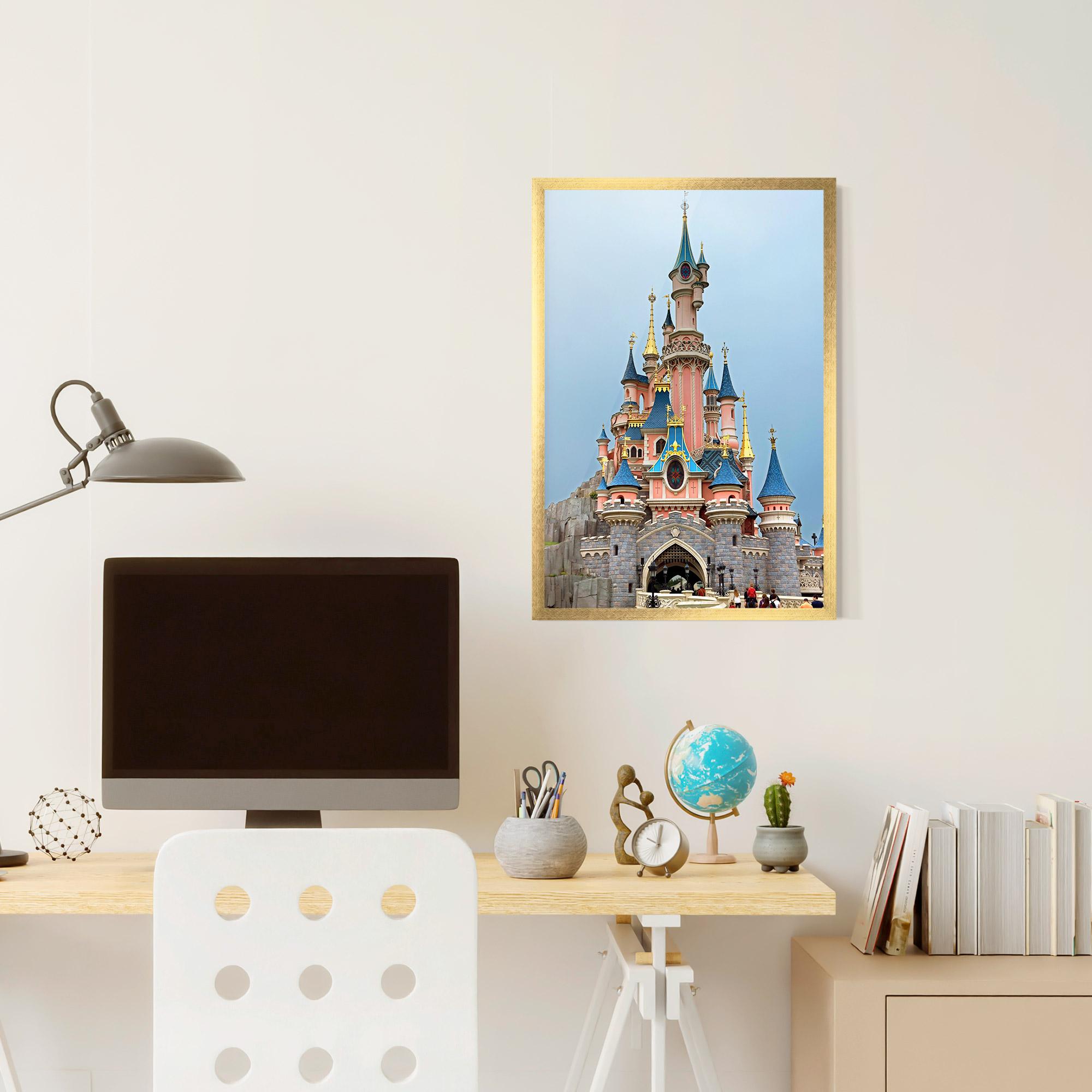 Keretezett Poszter Disneyland Castle mockup 6