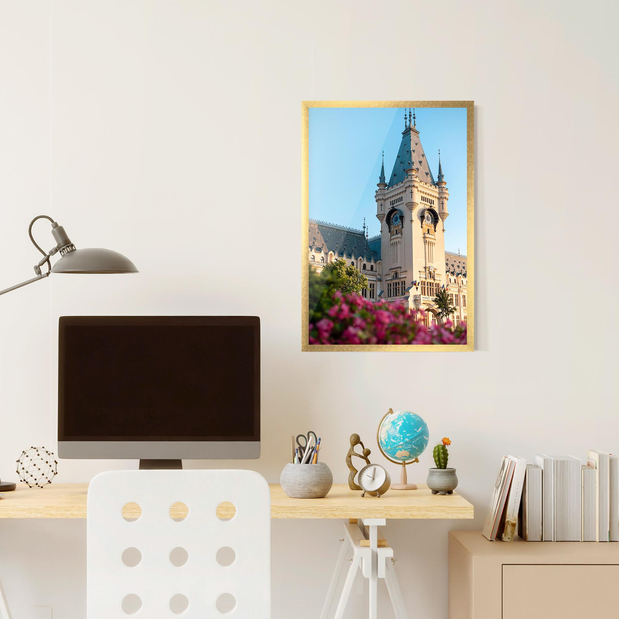 Keretezett Poszter Palace Culture Iasi mockup 6