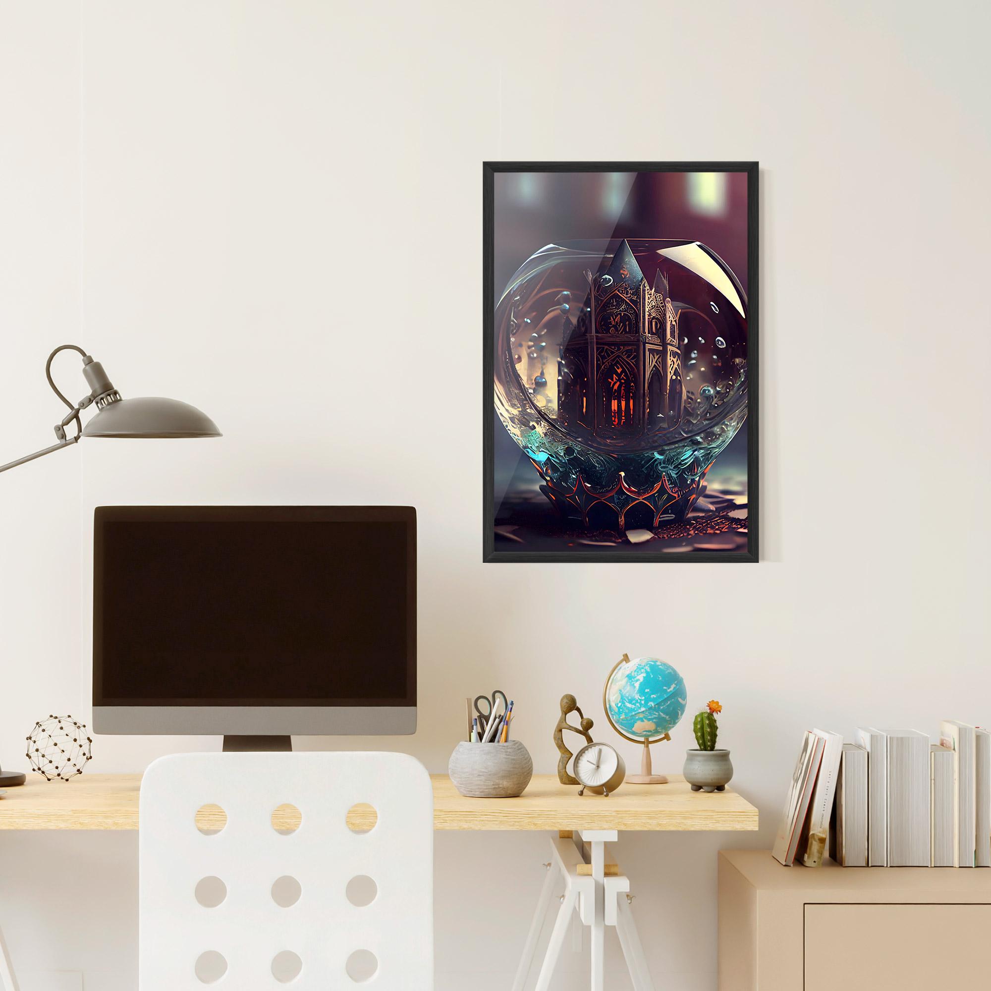 Keretezett Poszter Church Ball mockup 6