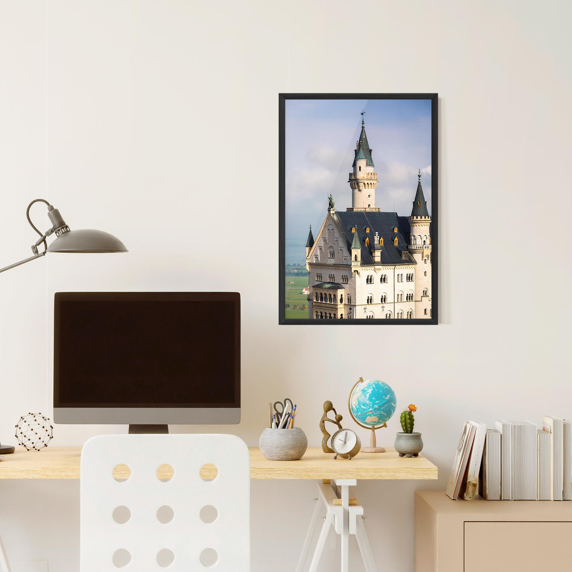 Keretezett Poszter Neuschwanstein Castle View mockup 6