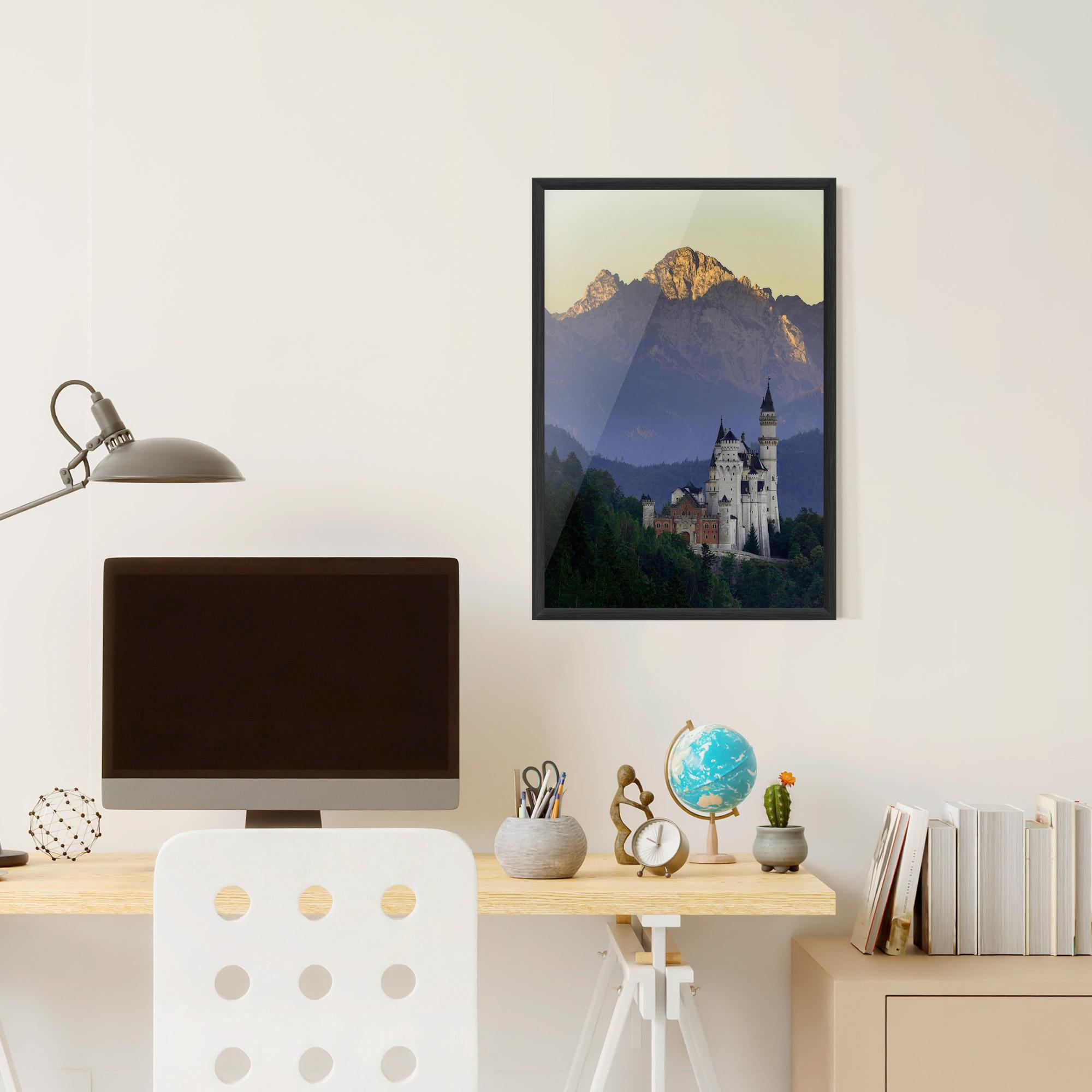 Keretezett Poszter Neuschwanstein Castle mockup 6
