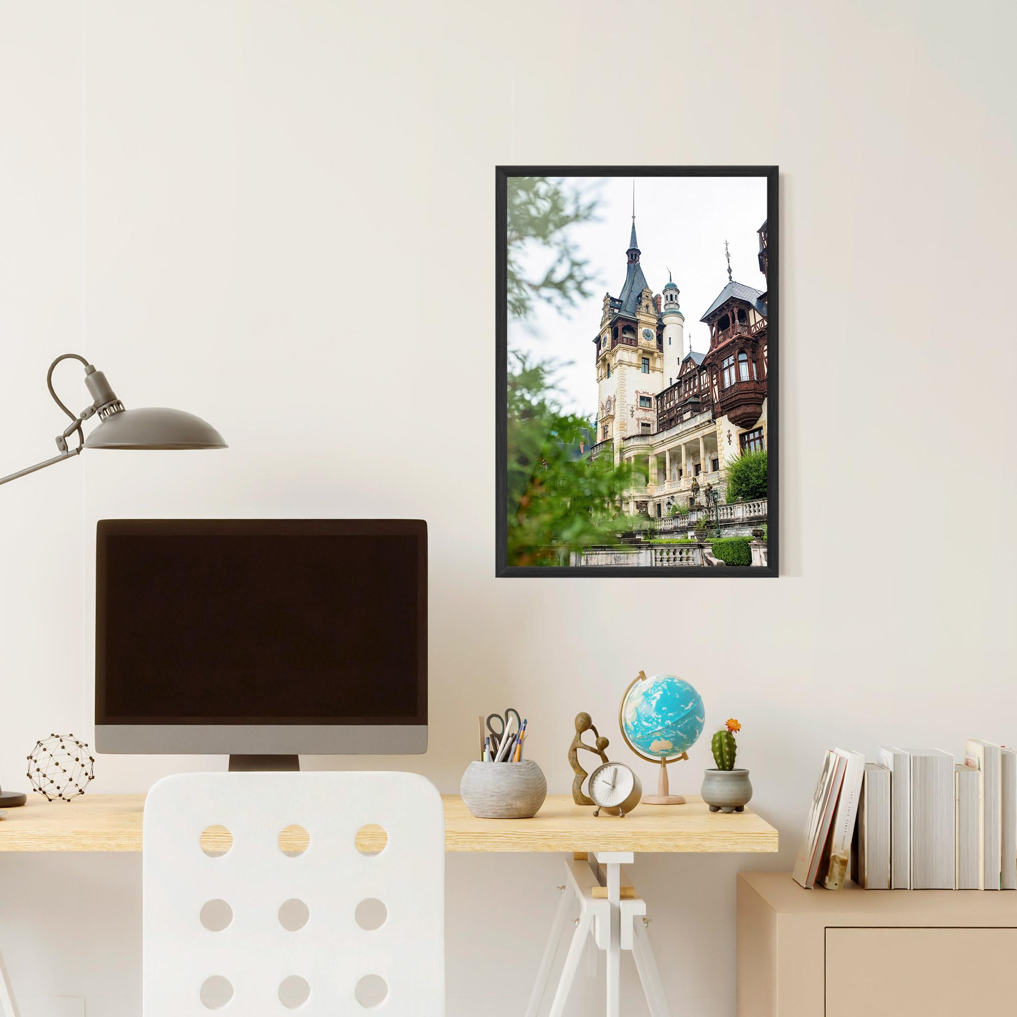 Keretezett Poszter Peles Castle Romania mockup 6