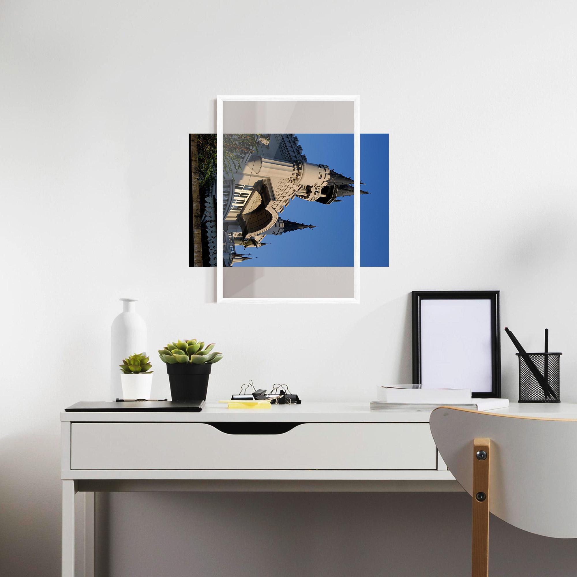 Keretezett Poszter Castle Blue mockup 7