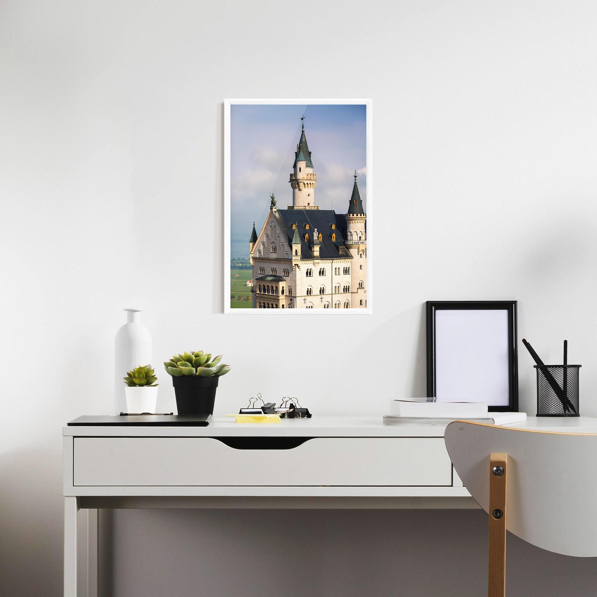 Keretezett Poszter Neuschwanstein Castle View mockup 7