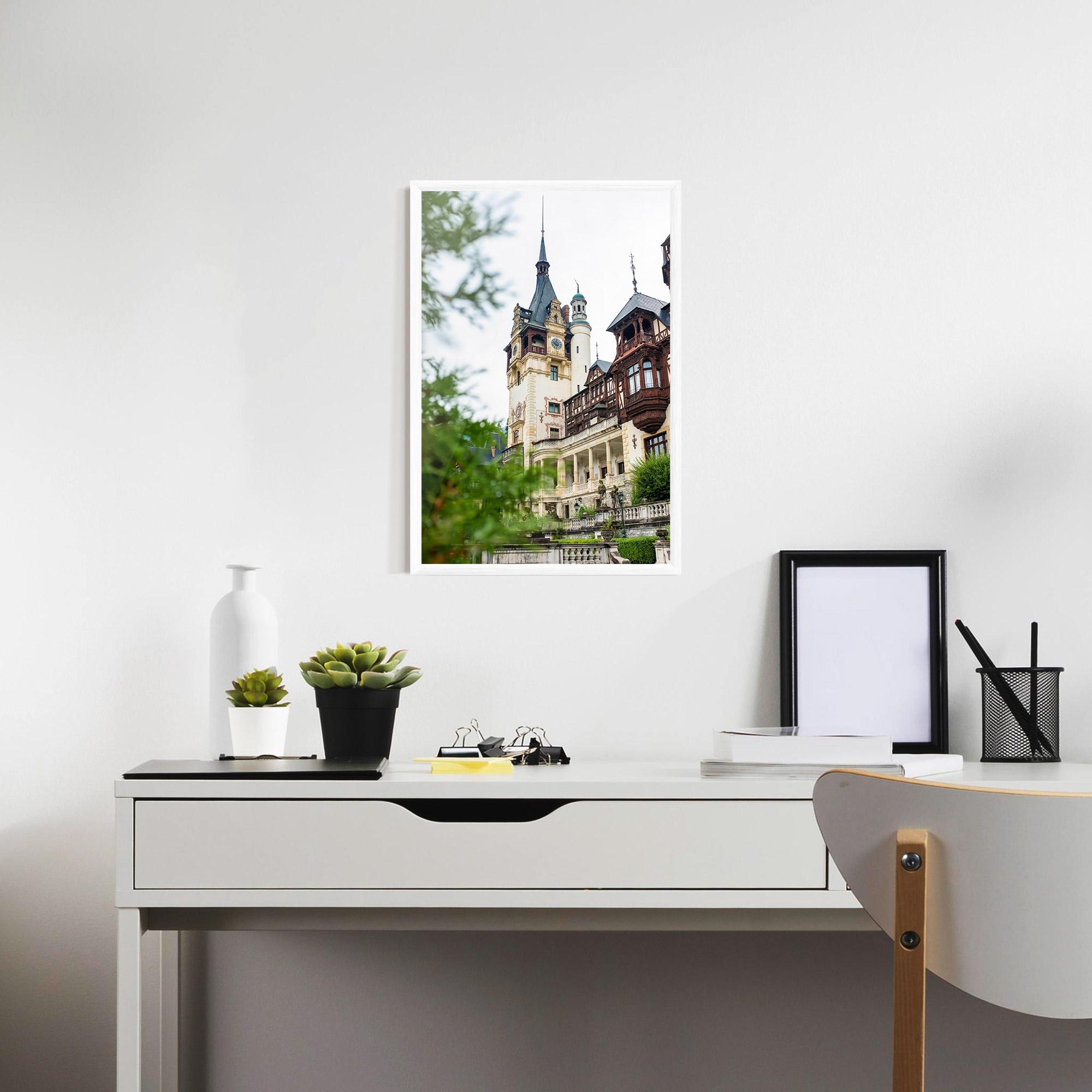 Keretezett Poszter Peles Castle Romania mockup 7