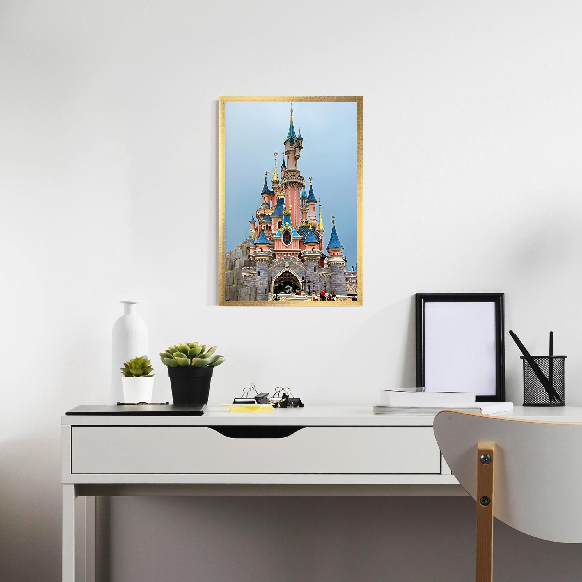 Keretezett Poszter Disneyland Castle mockup 7