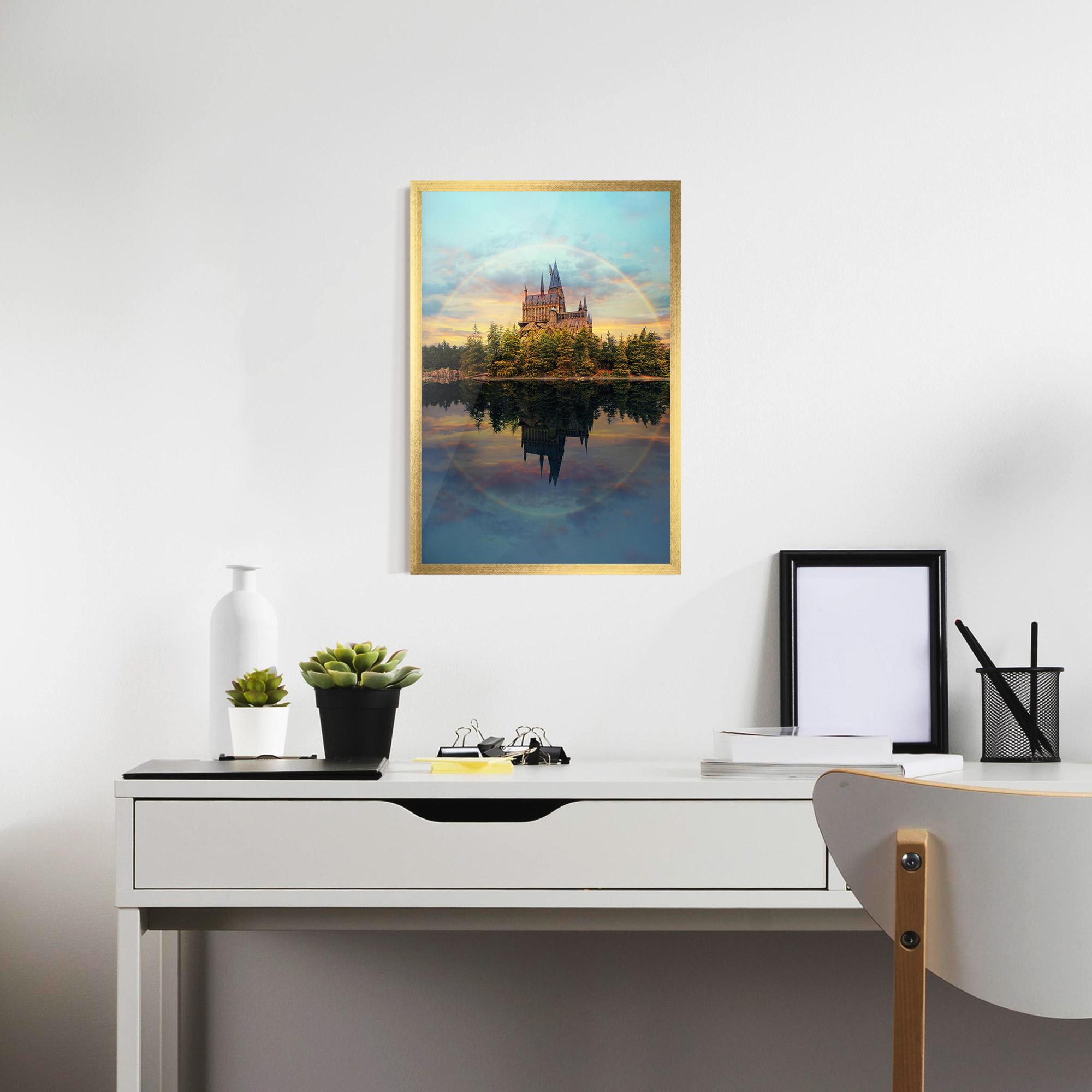 Keretezett Poszter Hogwarts Castle mockup 7