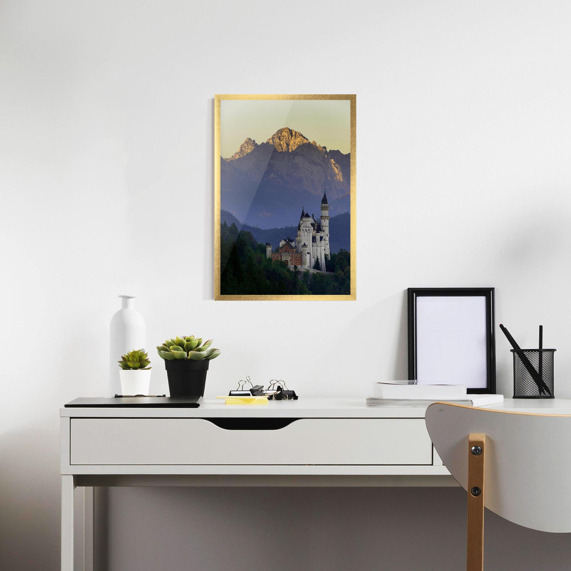 Keretezett Poszter Neuschwanstein Castle mockup 7