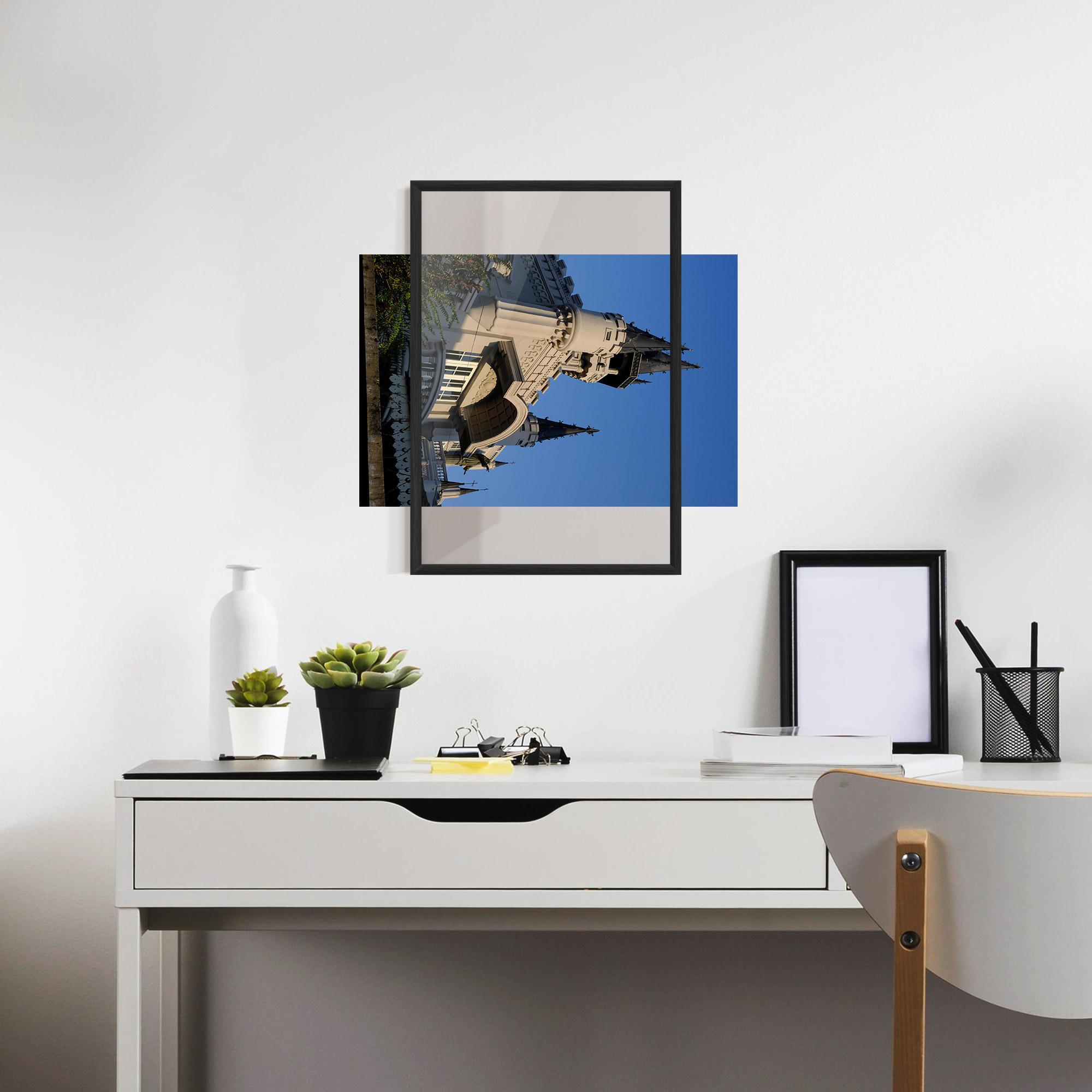 Keretezett Poszter Castle Blue mockup 7