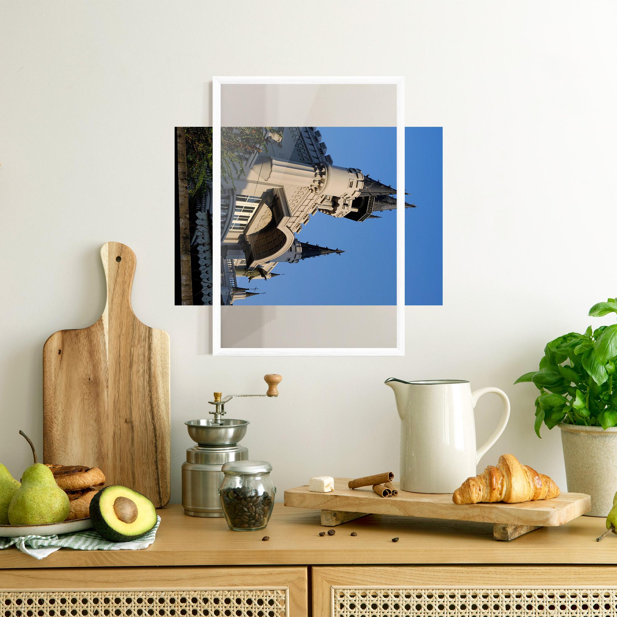 Keretezett Poszter Castle Blue mockup 8