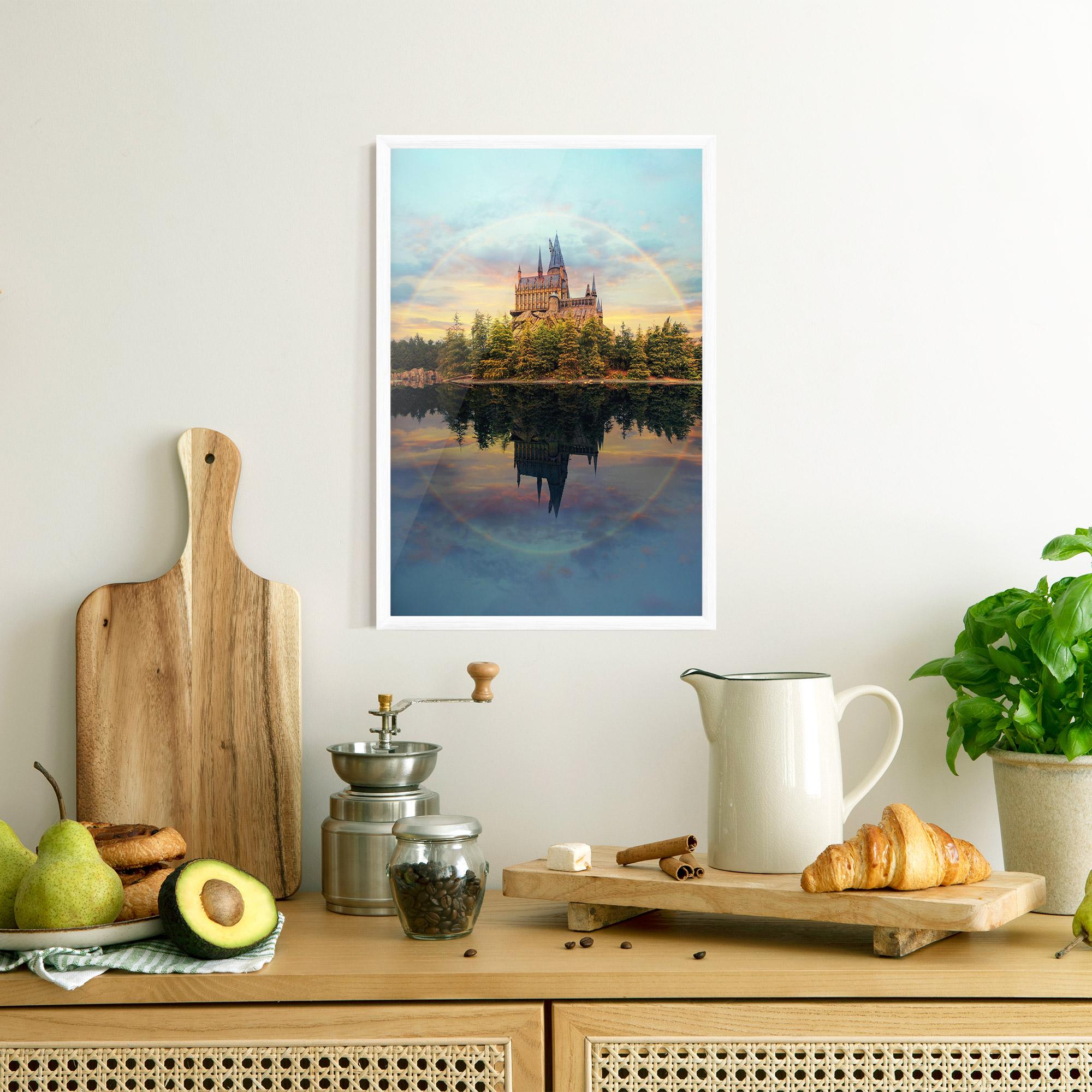 Keretezett Poszter Hogwarts Castle mockup 8