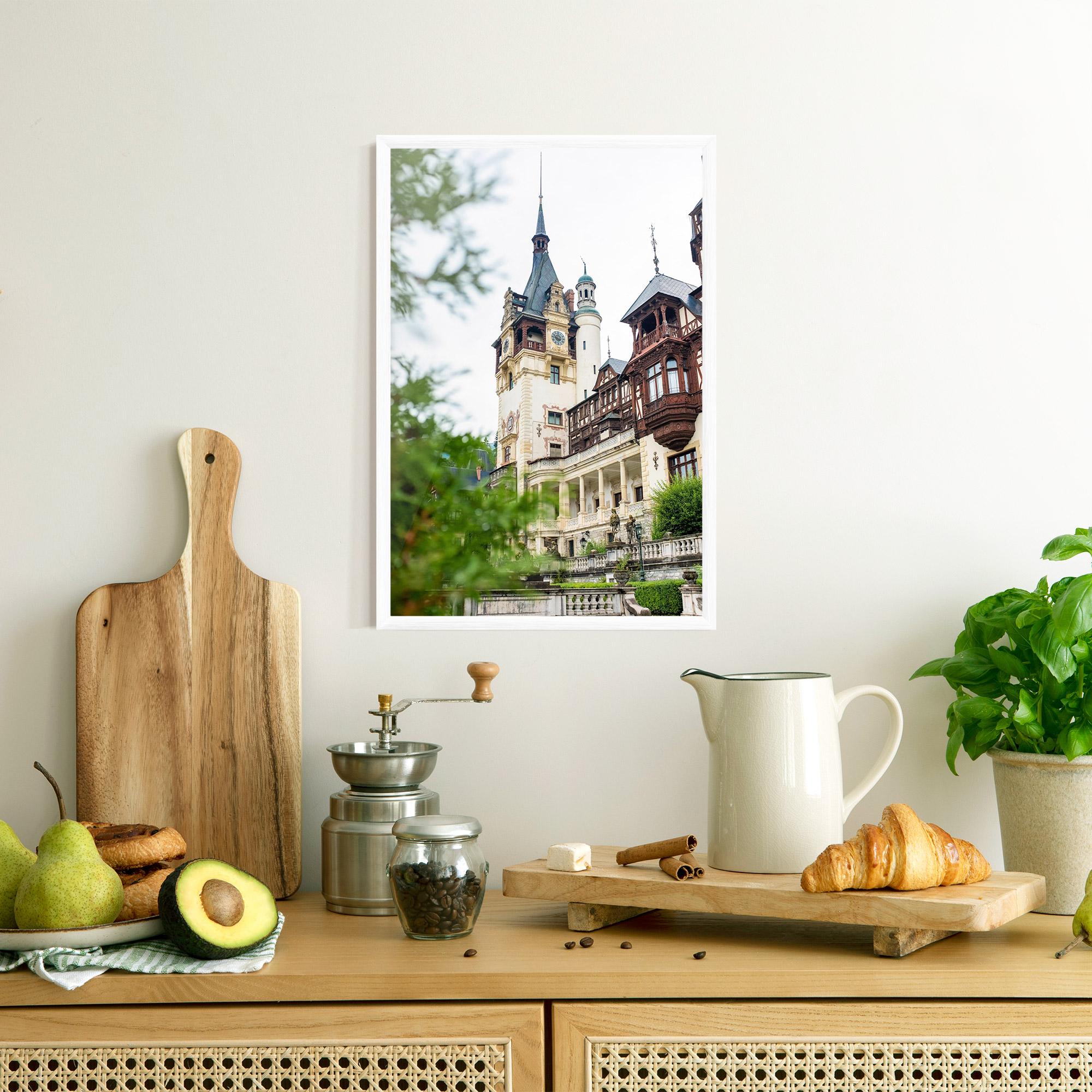 Keretezett Poszter Peles Castle Romania mockup 8