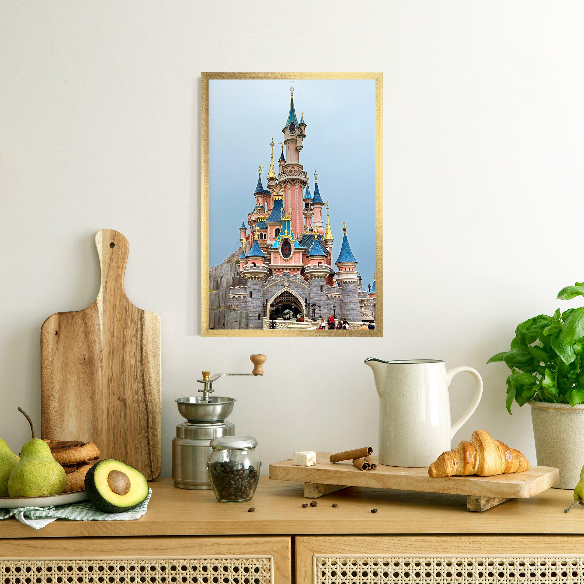Keretezett Poszter Disneyland Castle mockup 8