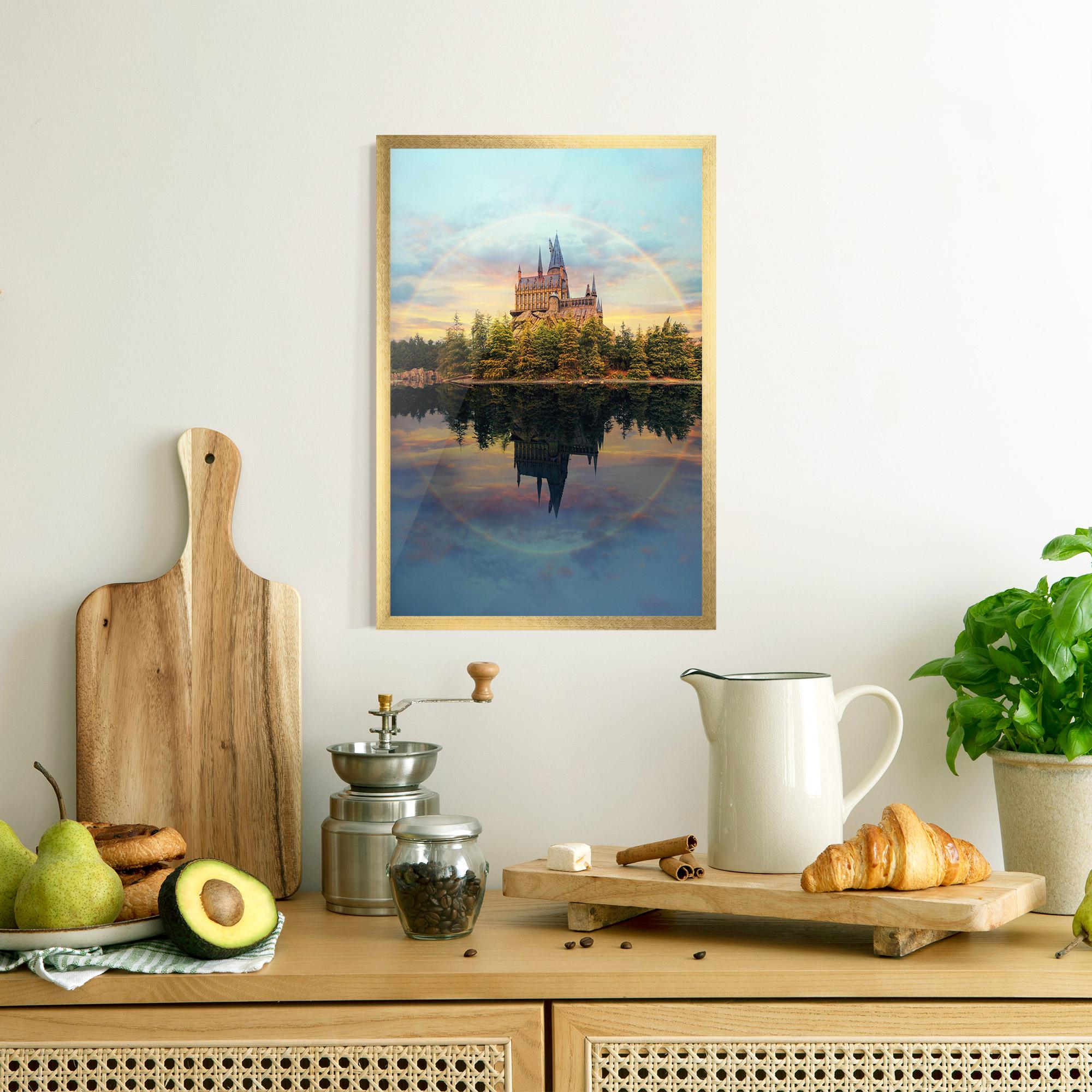 Keretezett Poszter Hogwarts Castle mockup 8