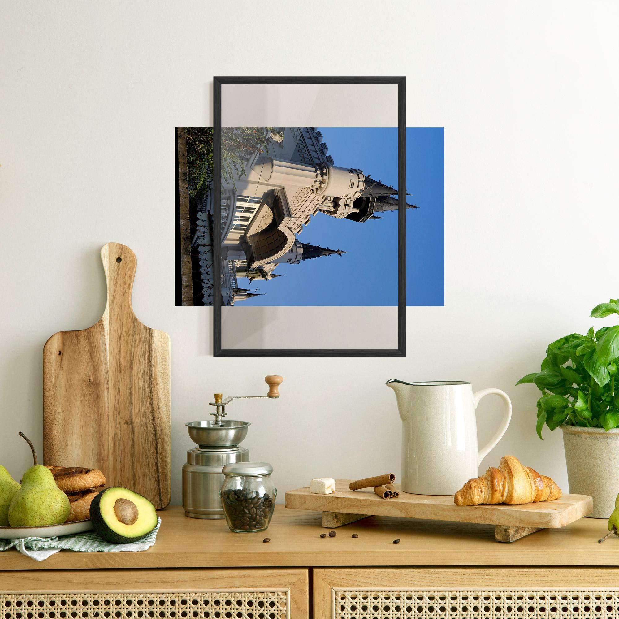 Keretezett Poszter Castle Blue mockup 8