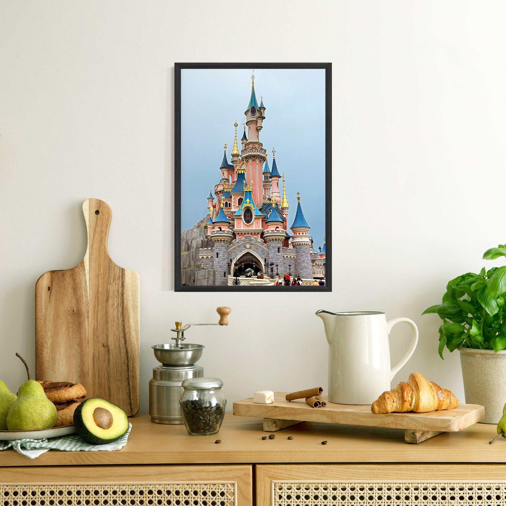 Keretezett Poszter Disneyland Castle mockup 8