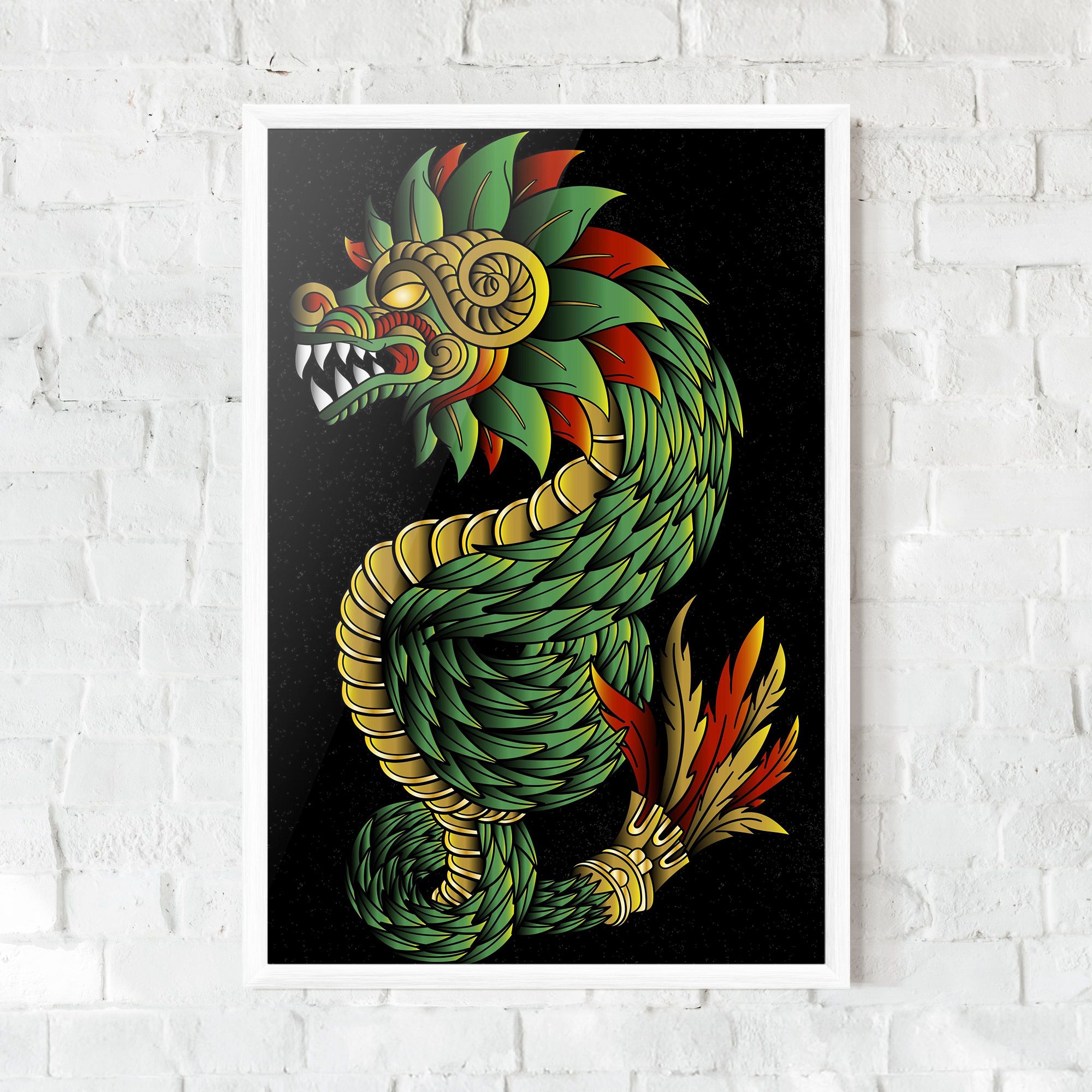 Green Yellow Dragon mockup 0