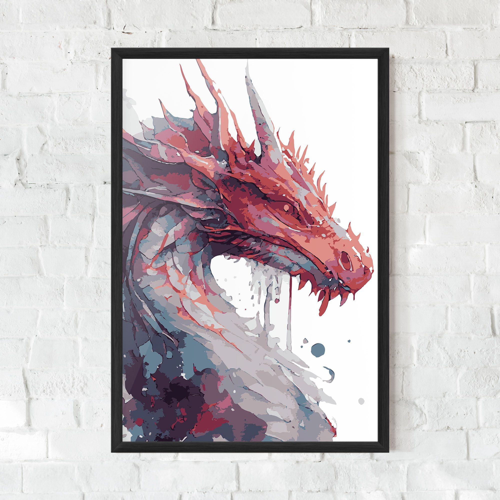 Red Blue Dragon mockup 0
