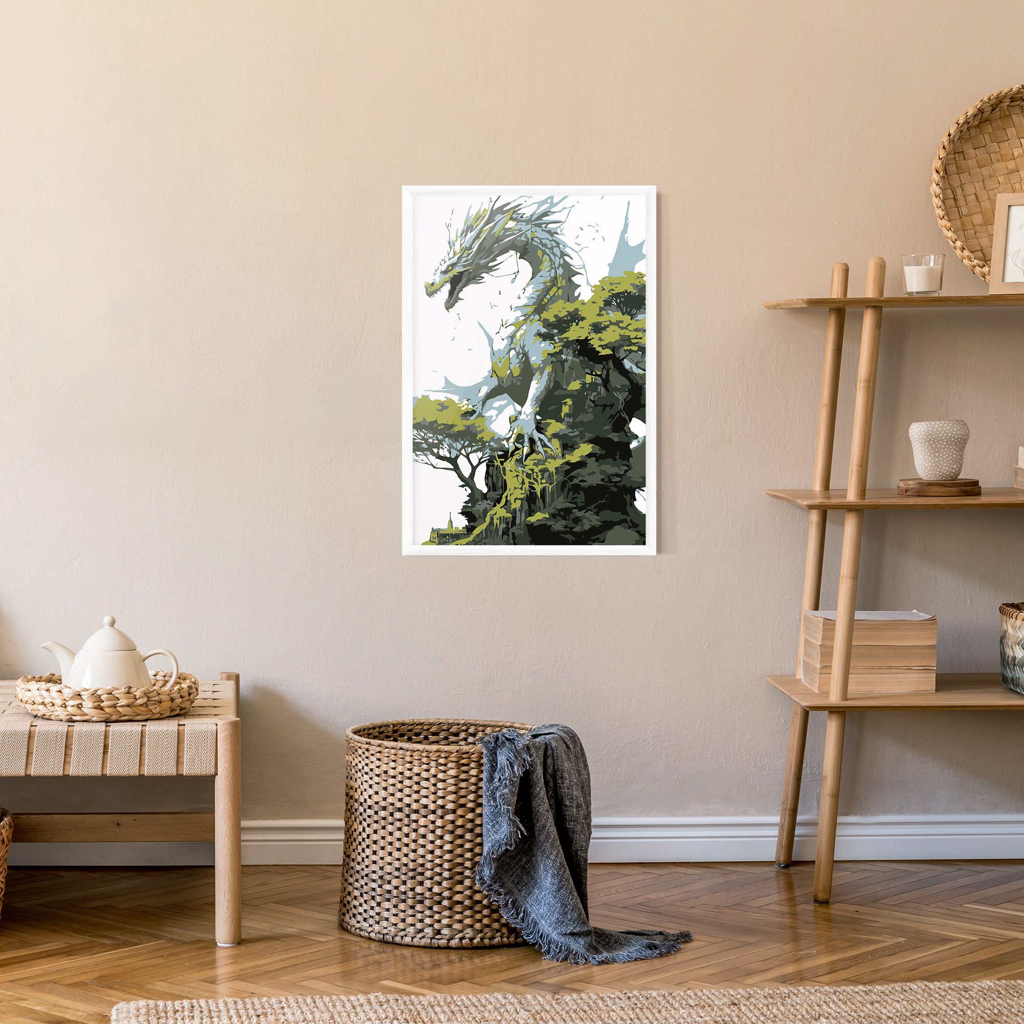 Grey Nature Dragon mockup 9