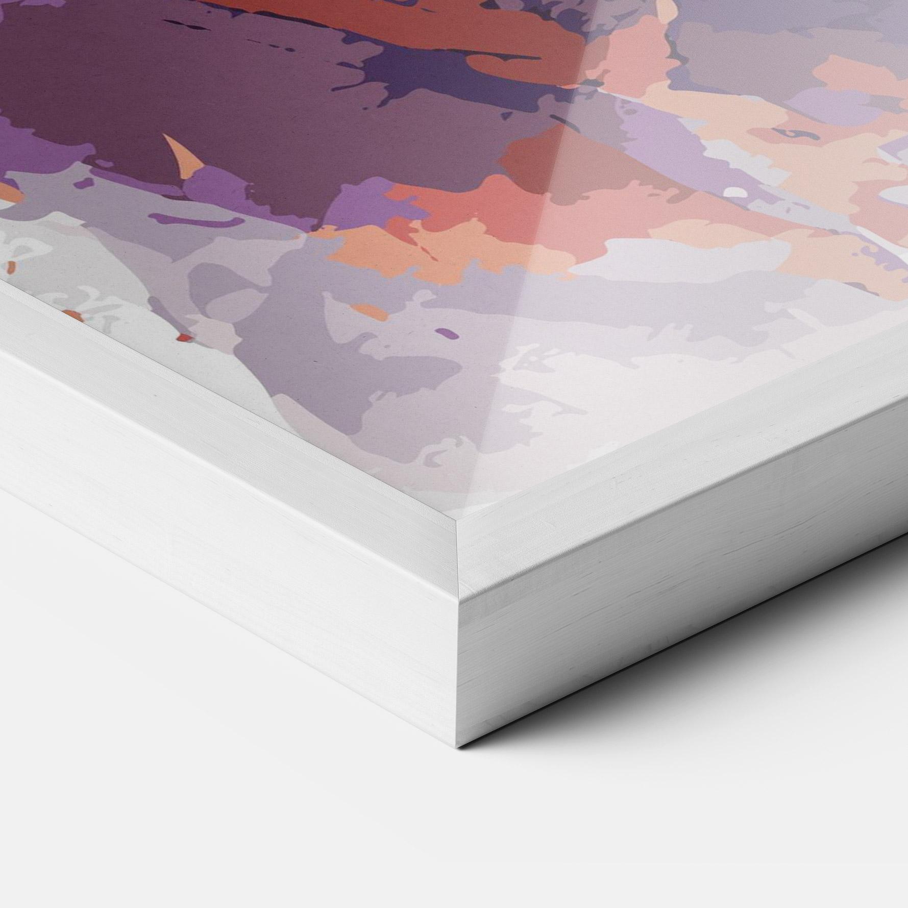 Keretezett Poszter Orange Purple Dragon mockup 3