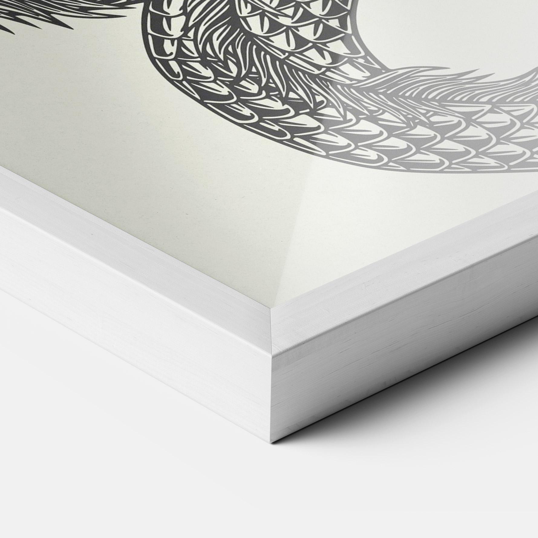 Keretezett Poszter Red Moon Dragon mockup 3