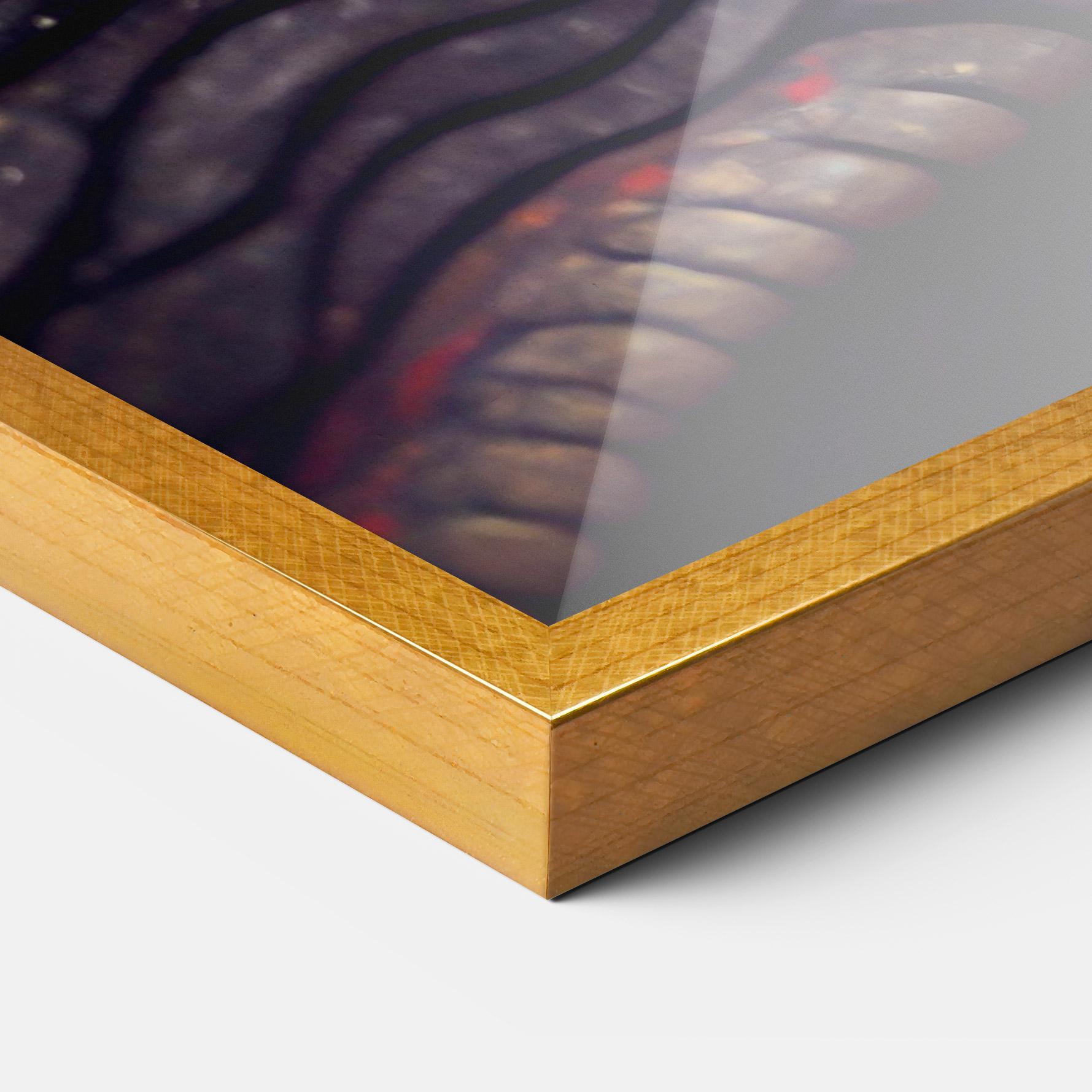 Keretezett Poszter Close Up Red Eye Dragon mockup 3