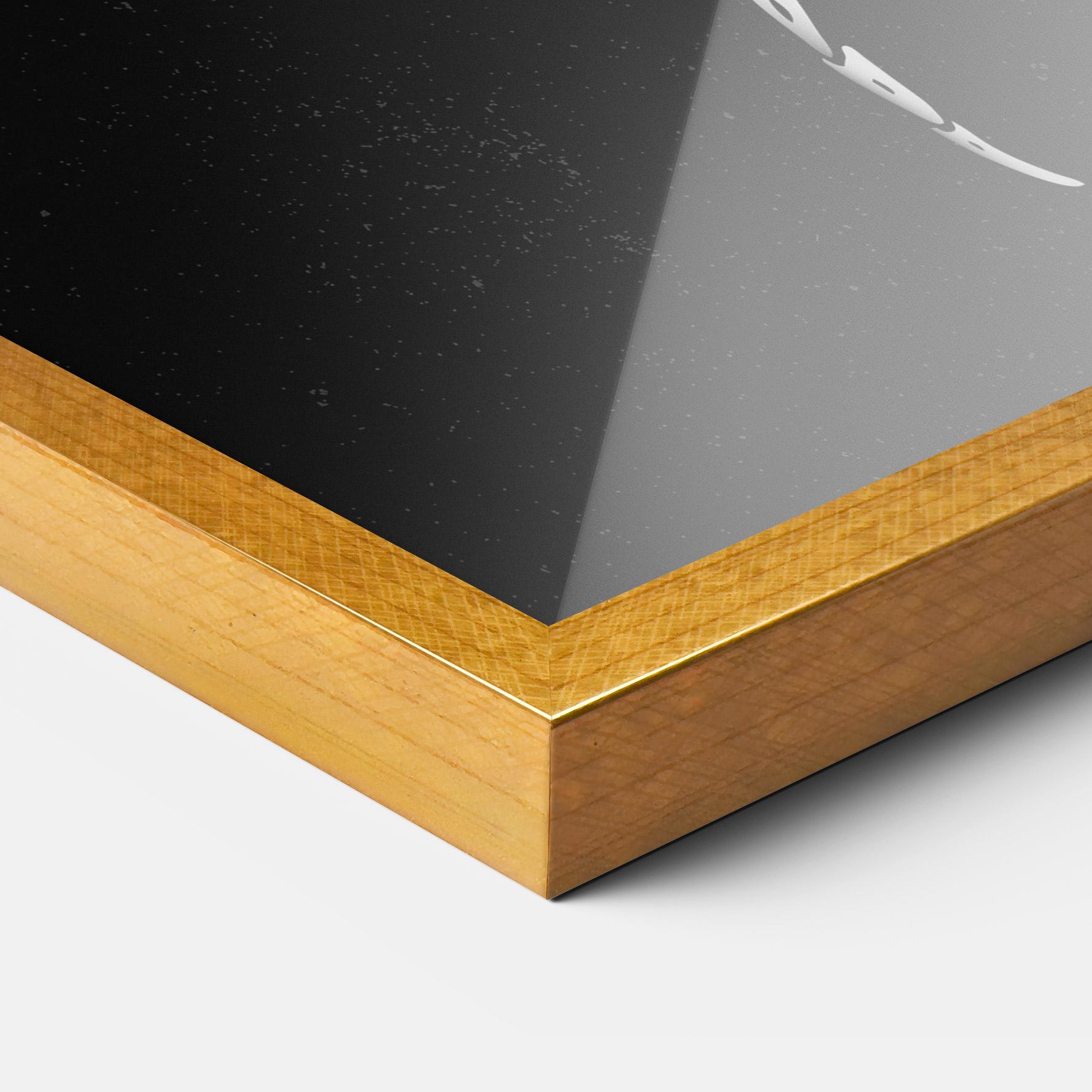 Keretezett Poszter Creature Skull mockup 3