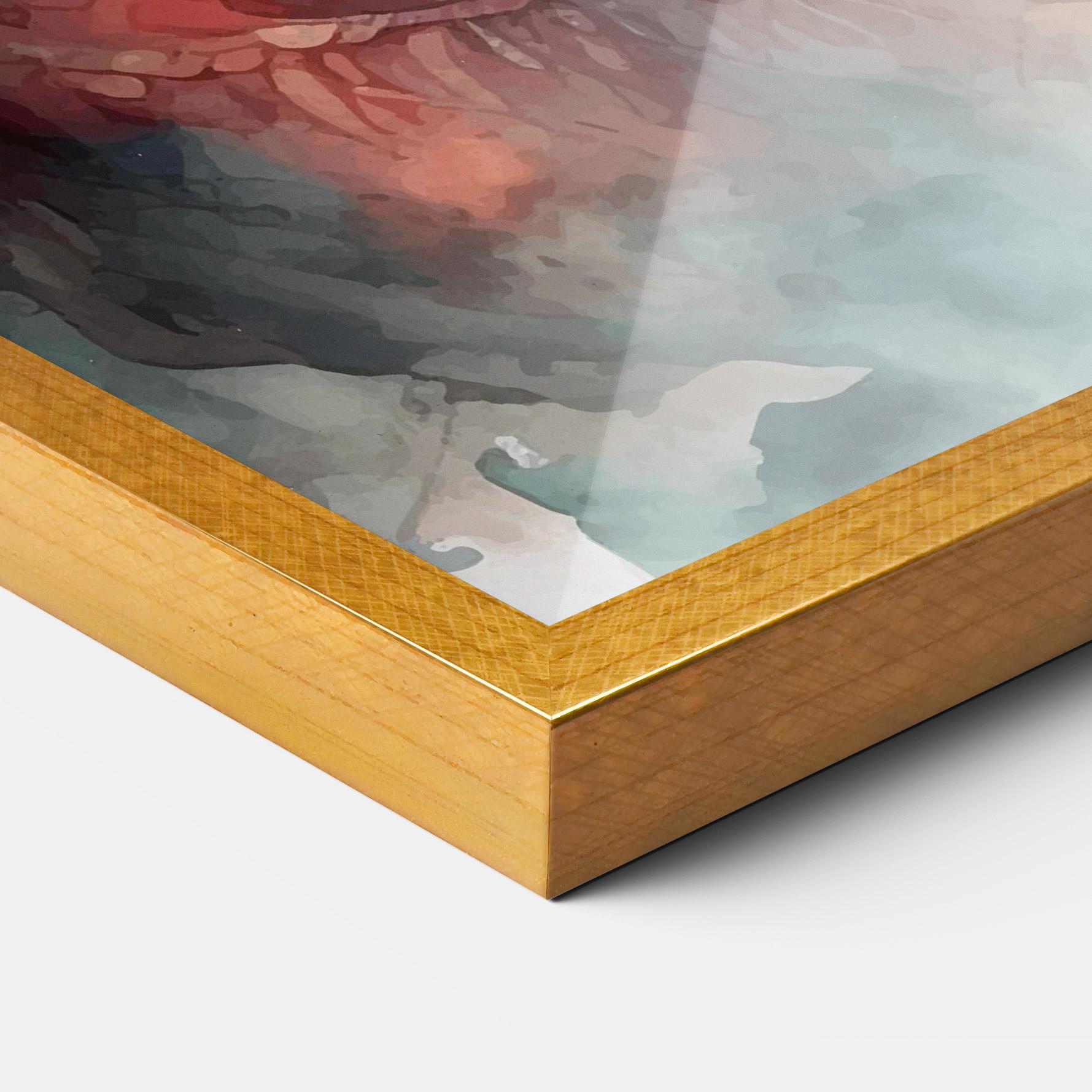 Keretezett Poszter Fire Dragon mockup 3