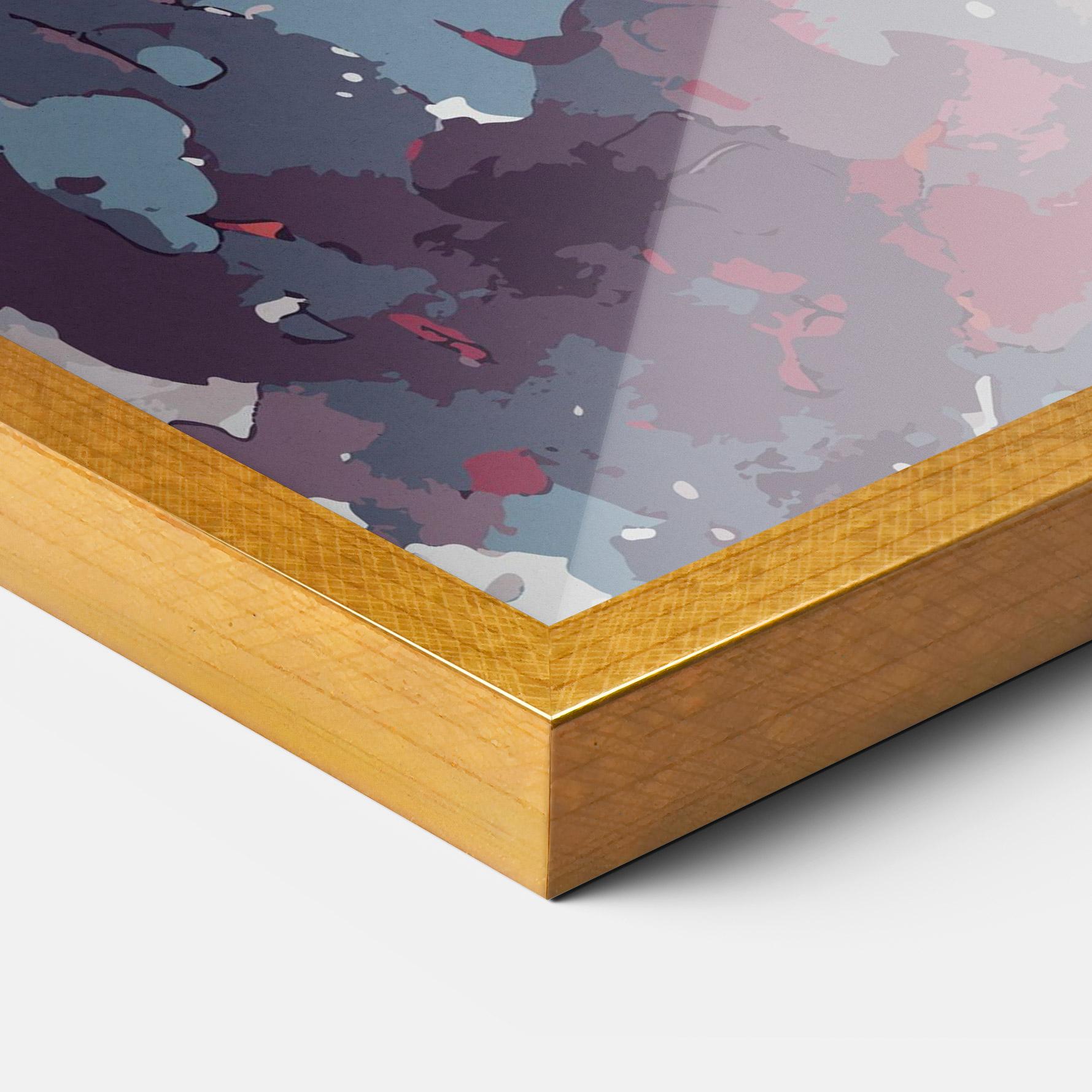 Keretezett Poszter Red Blue Dragon mockup 3