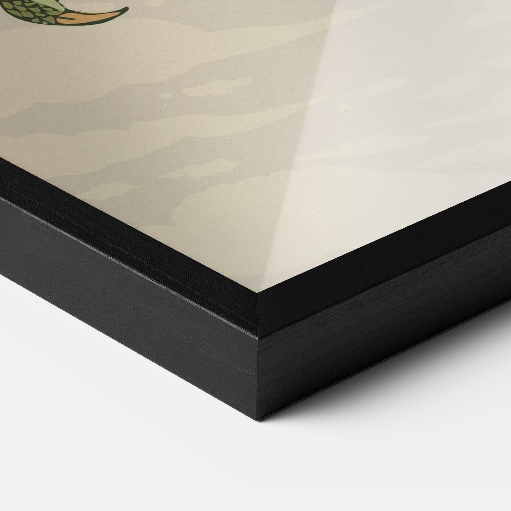 Keretezett Poszter Chinese Dragon Green mockup 3