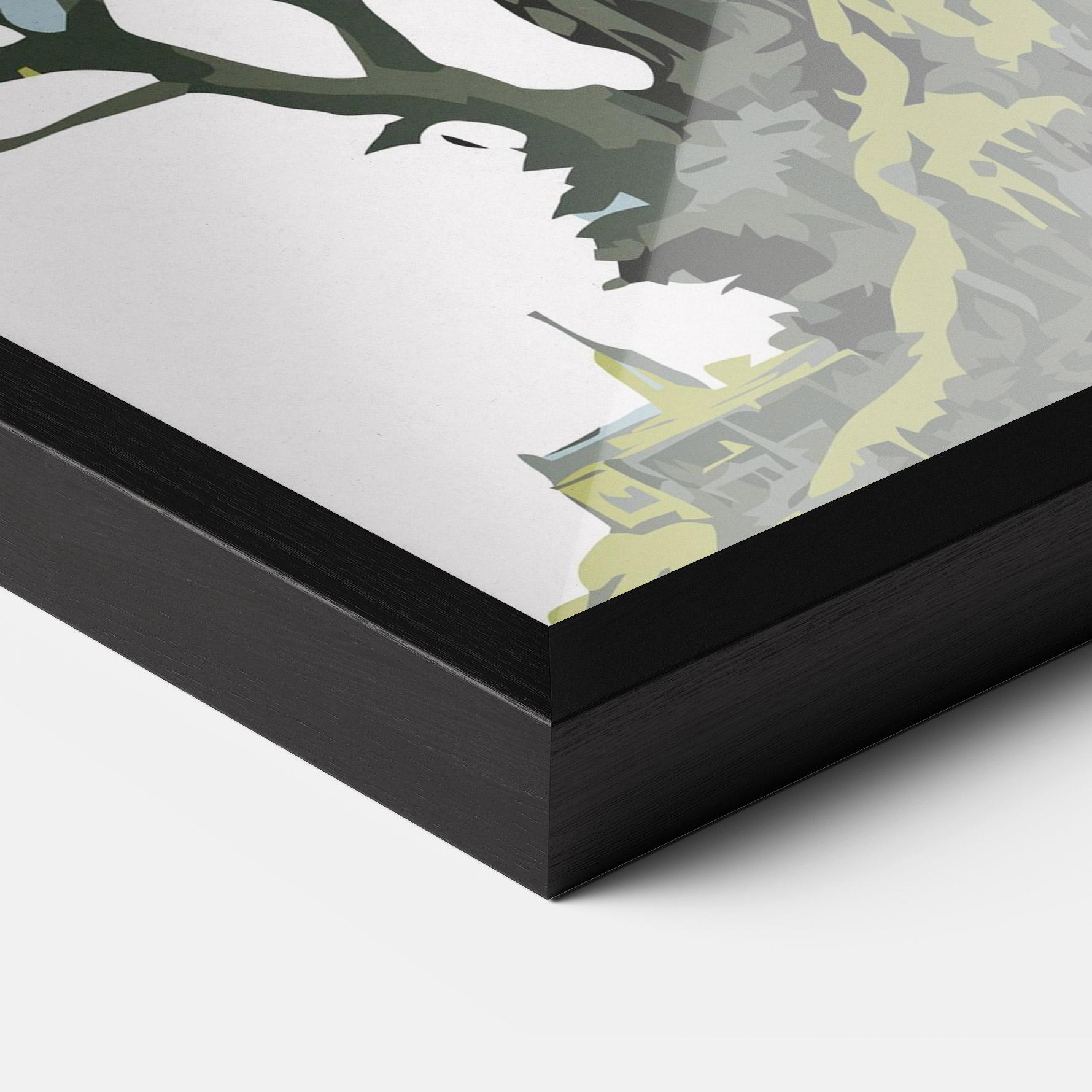 Keretezett Poszter Grey Nature Dragon mockup 3