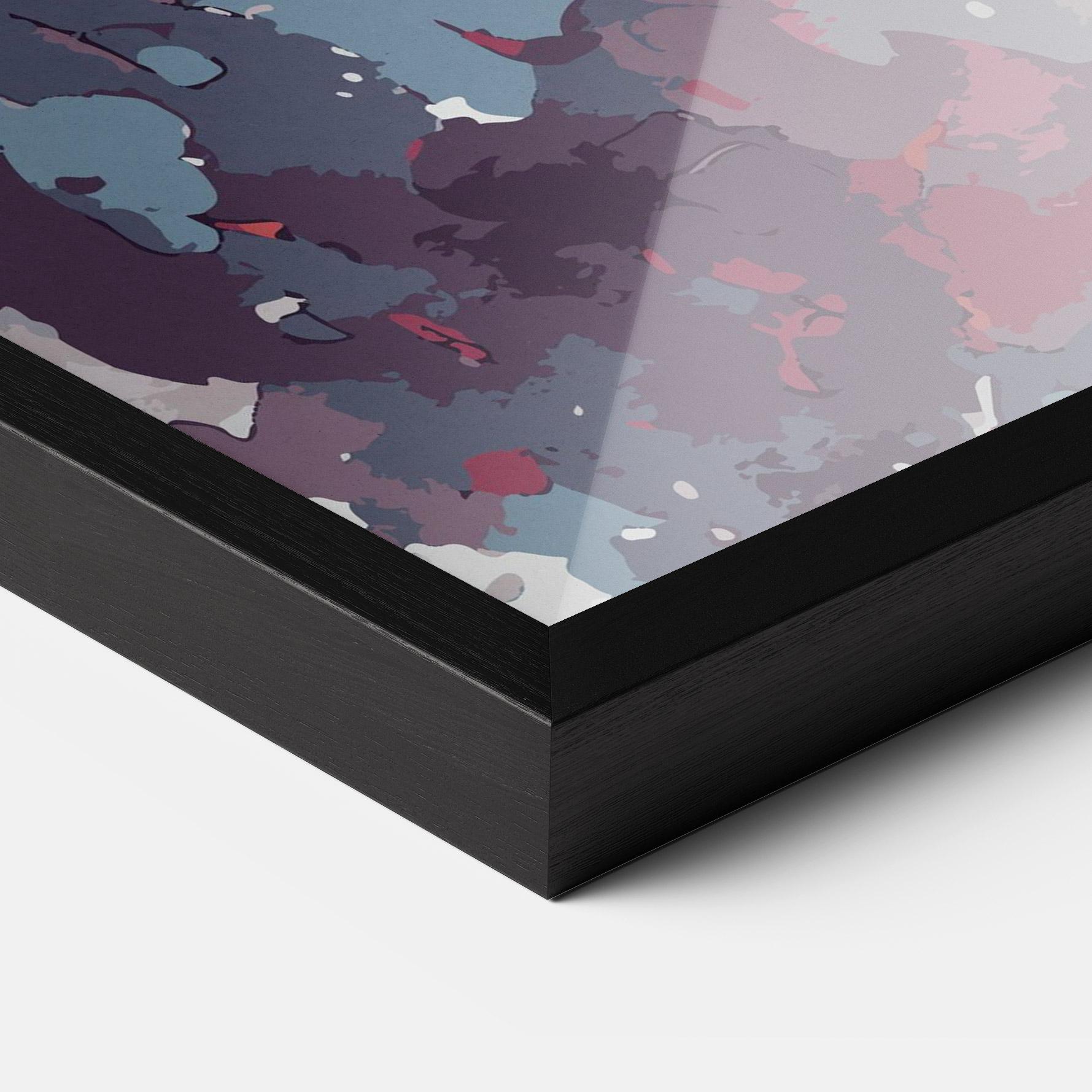 Keretezett Poszter Red Blue Dragon mockup 3