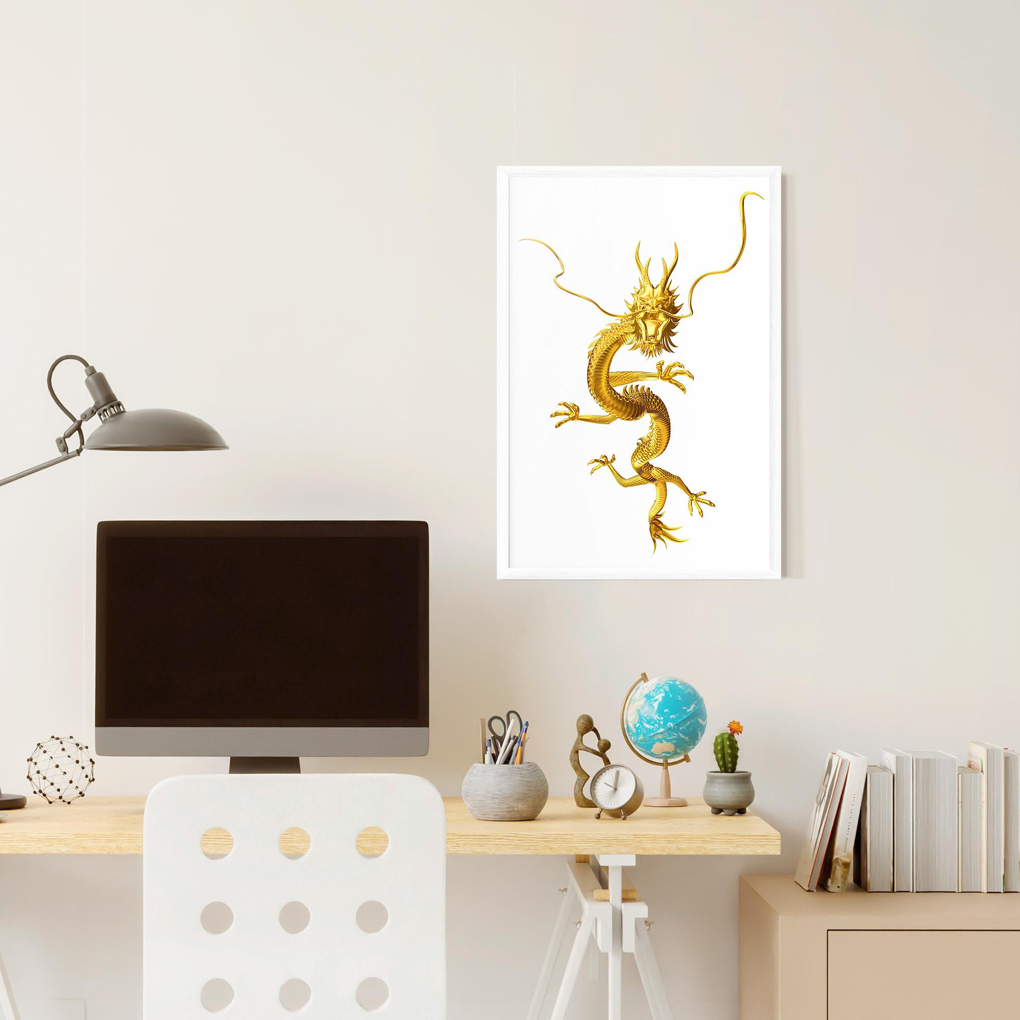 Keretezett Poszter Golden Dragon mockup 6