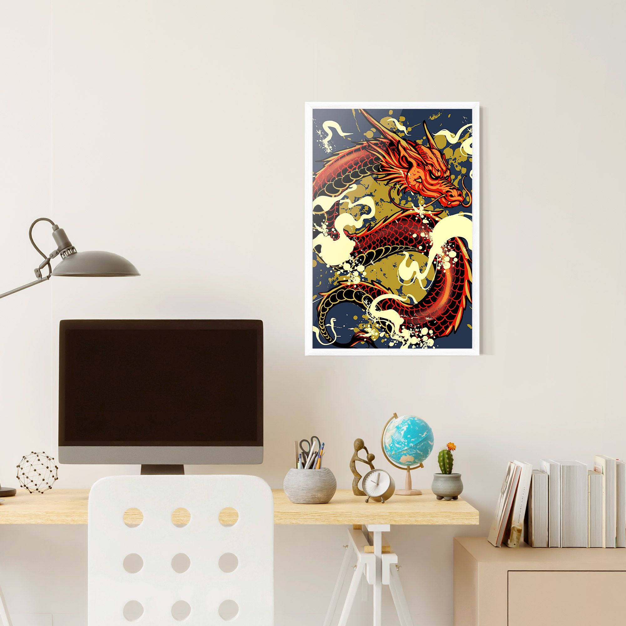 Red Cream Dragon mockup 6
